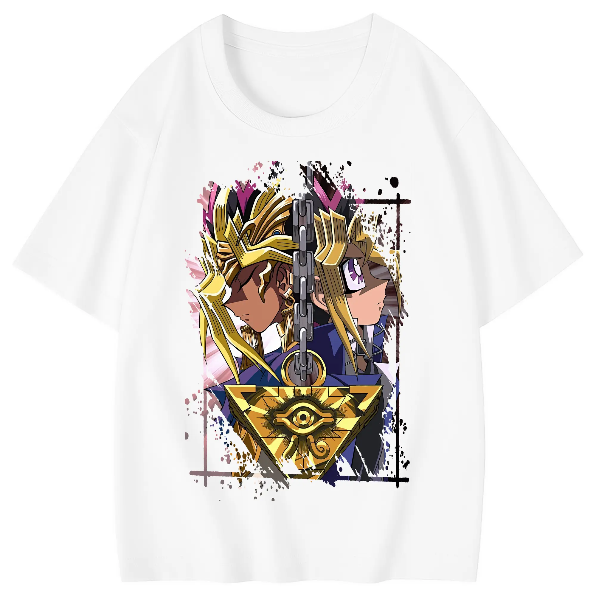遊☆戯☆王 グッズ,武藤遊戯 - 綿100％ キッズTシャツ ・ フロントプリント ・ 快適 通気性 ・ スポーツ カジュアル 散歩用