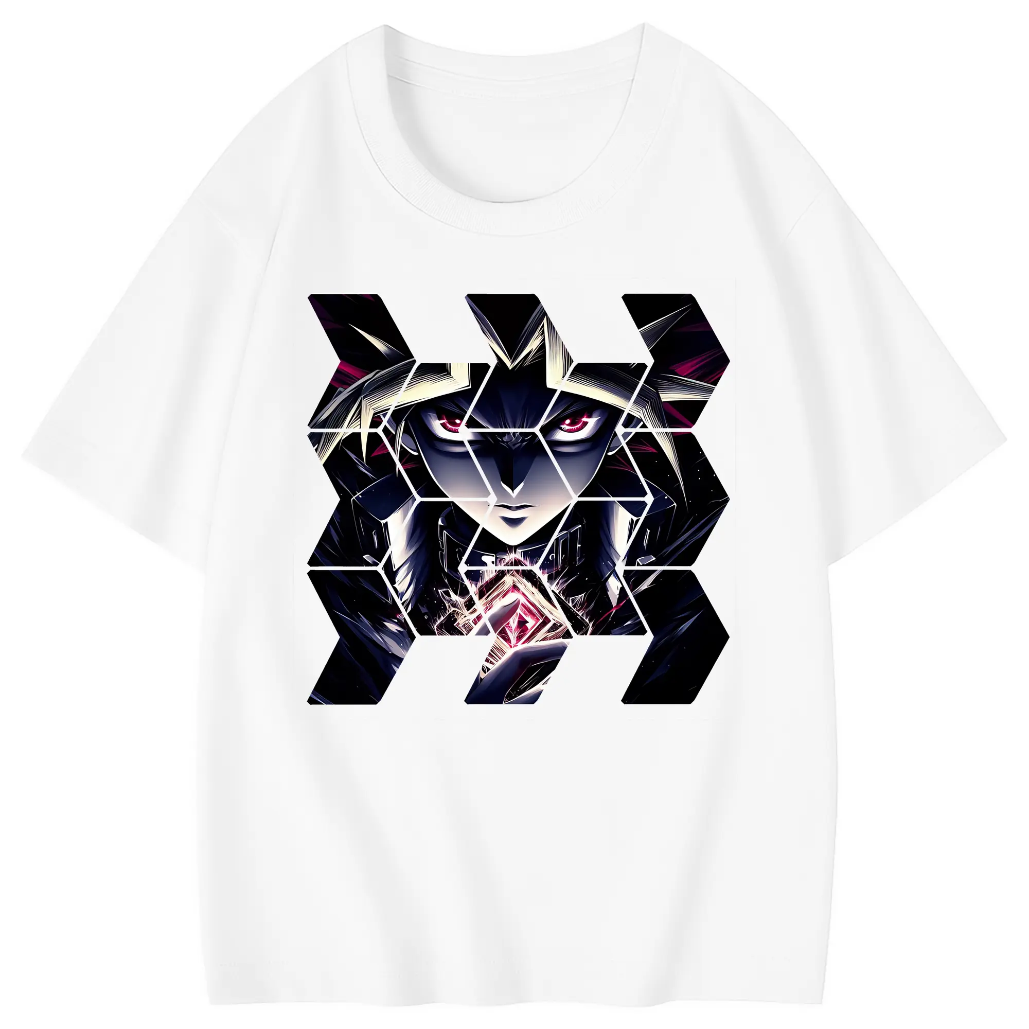 遊☆戯☆王 グッズ,武藤遊戯 - 綿100％ キッズTシャツ ・ フロントプリント ・ 快適 通気性 ・ スポーツ カジュアル 散歩用