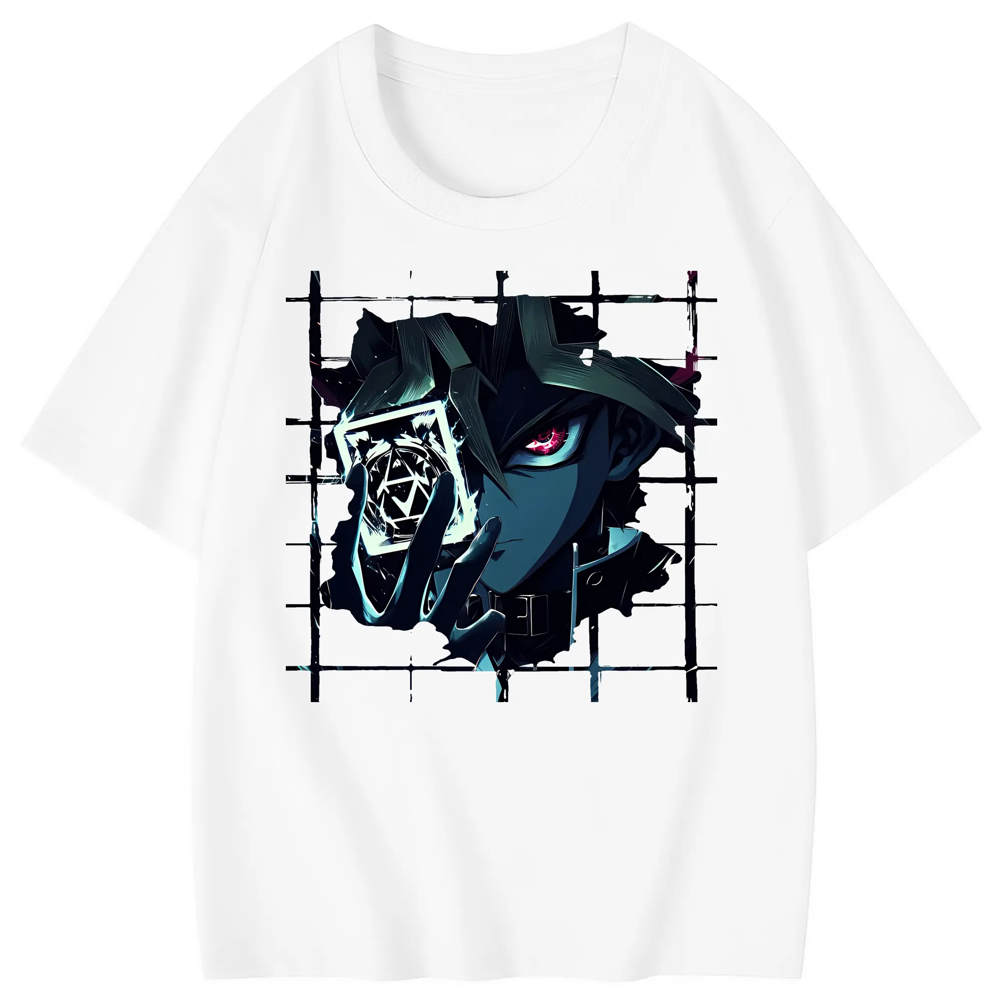 遊☆戯☆王 グッズ,武藤遊戯 - 綿100％ キッズTシャツ ・ フロントプリント ・ 快適 通気性 ・ スポーツ カジュアル 散歩用