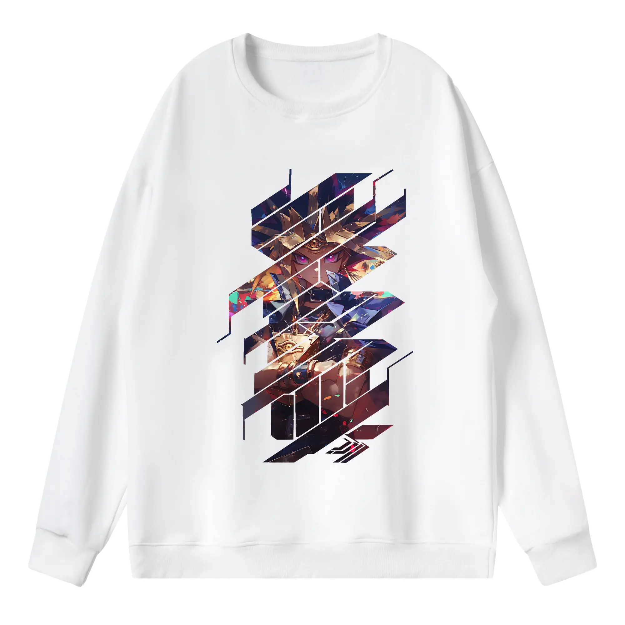 遊☆戯☆王 グッズ,武藤遊戯 - 薄手 クルーネック スウェット 裏毛260g · ポリエステル 春秋向け カジュアル 男女兼用 · トレーナー デイリー スポーツ 散歩に最適