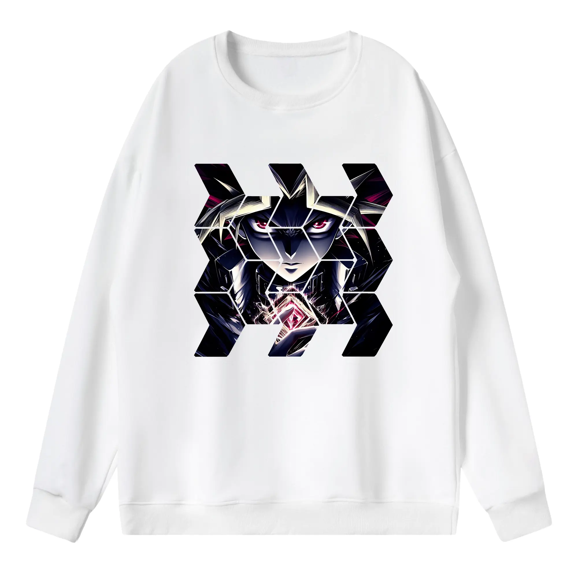 遊☆戯☆王 グッズ,武藤遊戯 - 薄手 クルーネック スウェット 裏毛260g · ポリエステル 春秋向け カジュアル 男女兼用 · トレーナー デイリー スポーツ 散歩に最適