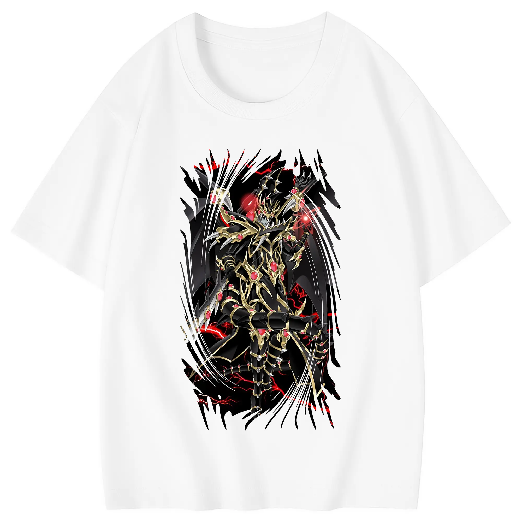 遊☆戯☆王 グッズ,ブラック・マジシャン - 綿100％ キッズTシャツ ・ フロントプリント ・ 快適 通気性 ・ スポーツ カジュアル 散歩用