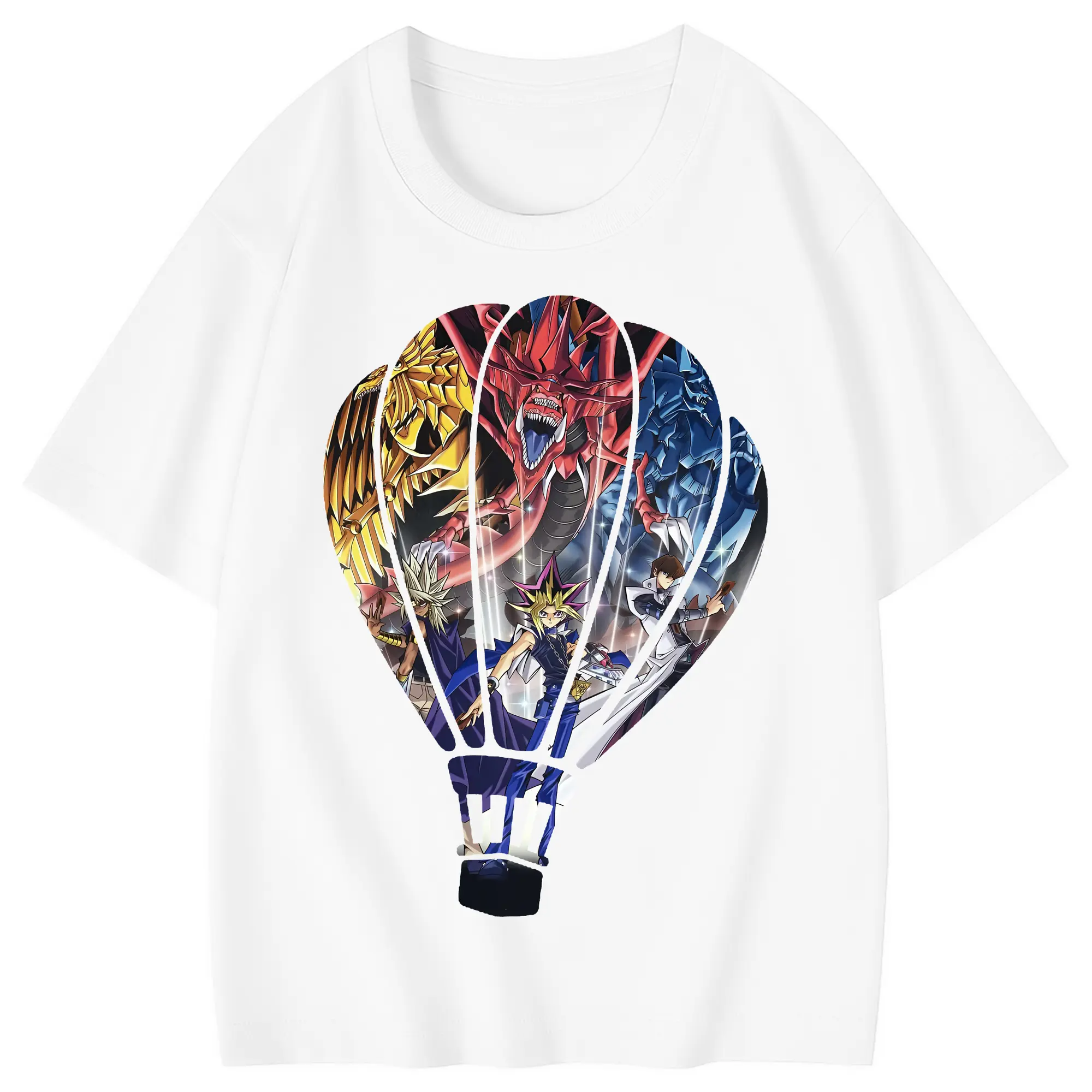 遊☆戯☆王 グッズ,さんげんしん - 綿100％ キッズTシャツ ・ フロントプリント ・ 快適 通気性 ・ スポーツ カジュアル 散歩用