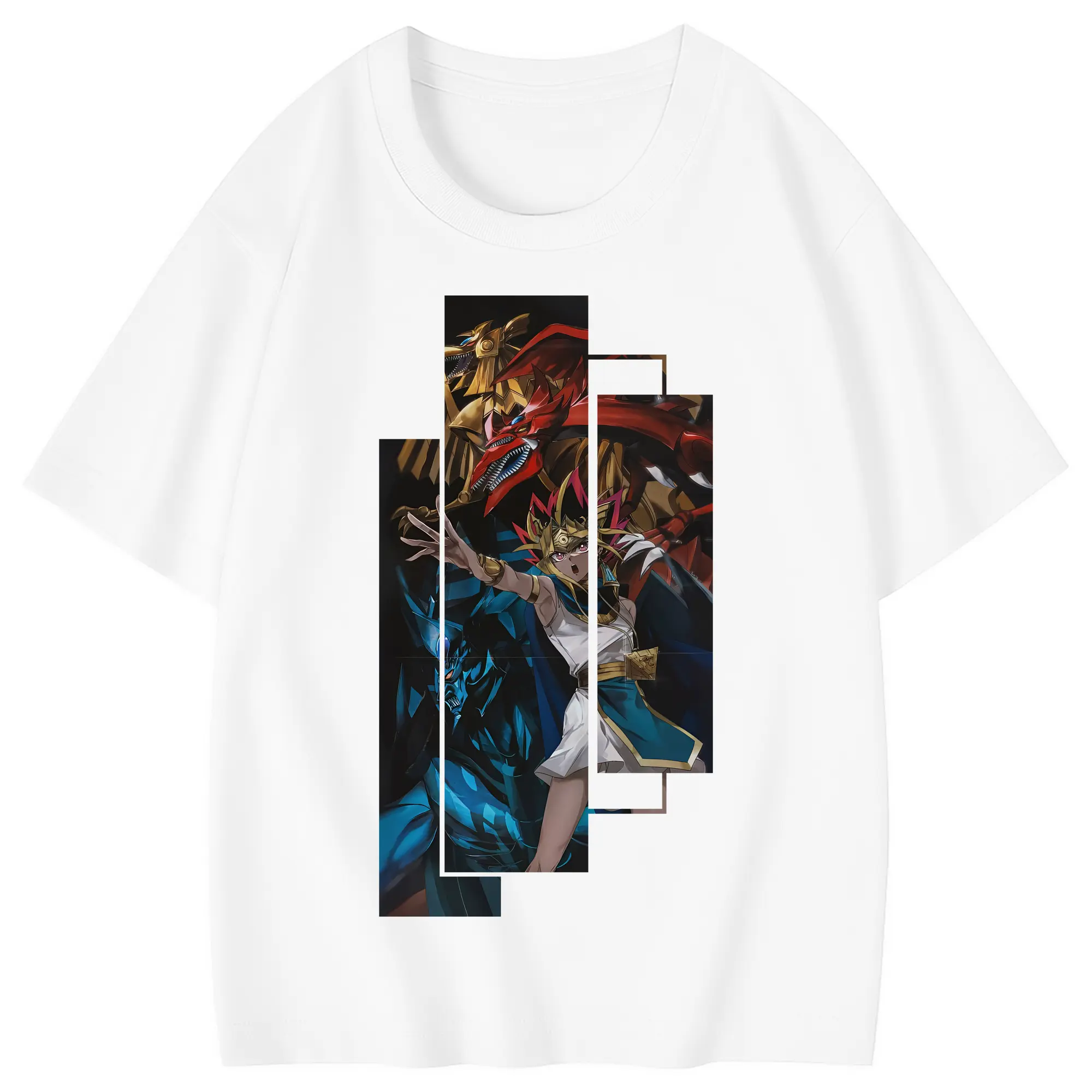 遊☆戯☆王 グッズ,さんげんしん - 綿100％ キッズTシャツ ・ フロントプリント ・ 快適 通気性 ・ スポーツ カジュアル 散歩用