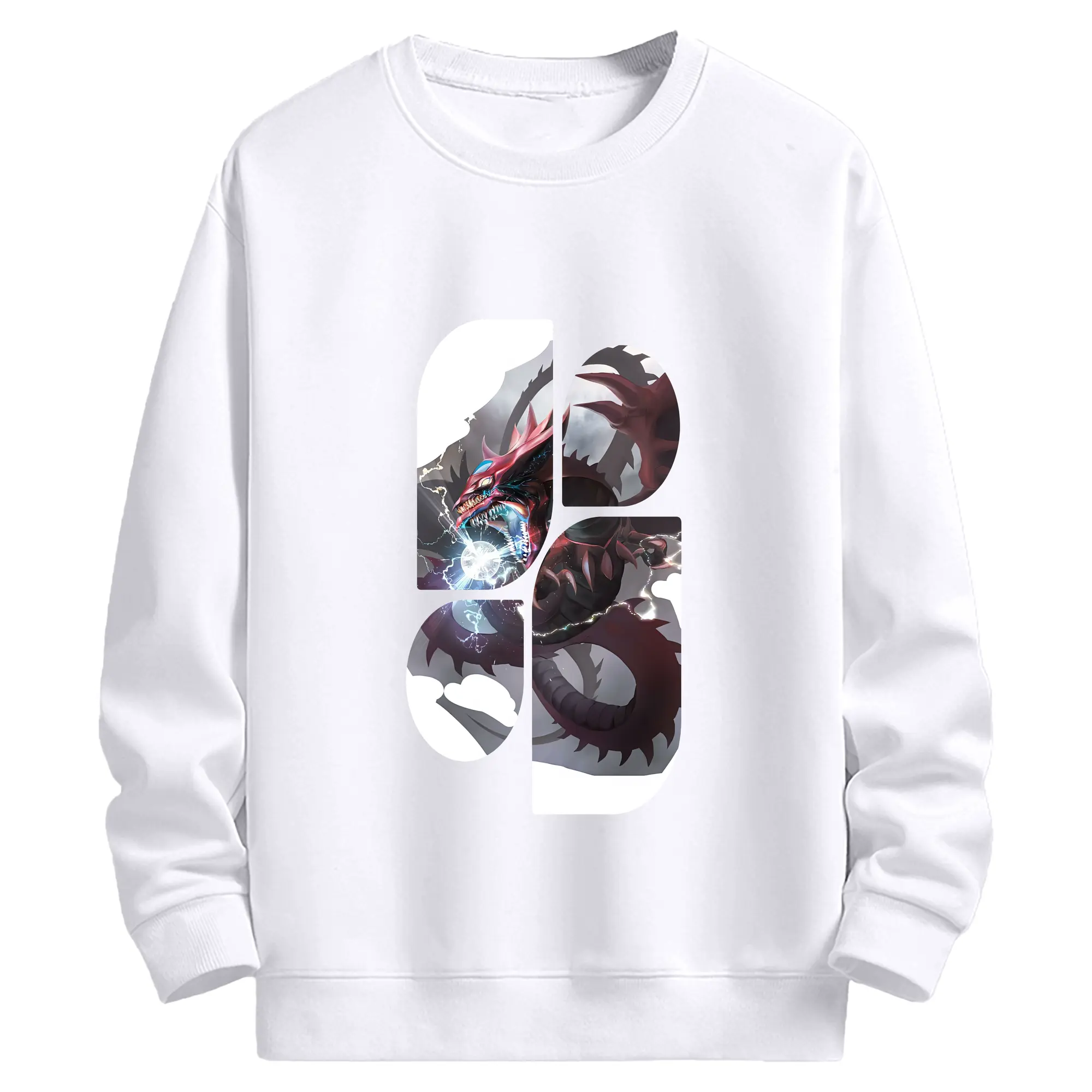 遊☆戯☆王 グッズ,さんげんしん - 高品質 クルーネック スウェット ・ コットン59％ ポリエステル41％ ・ ユニセックス 長袖 トレーナー ・ カジュアル デイリー スポーツ 散歩用