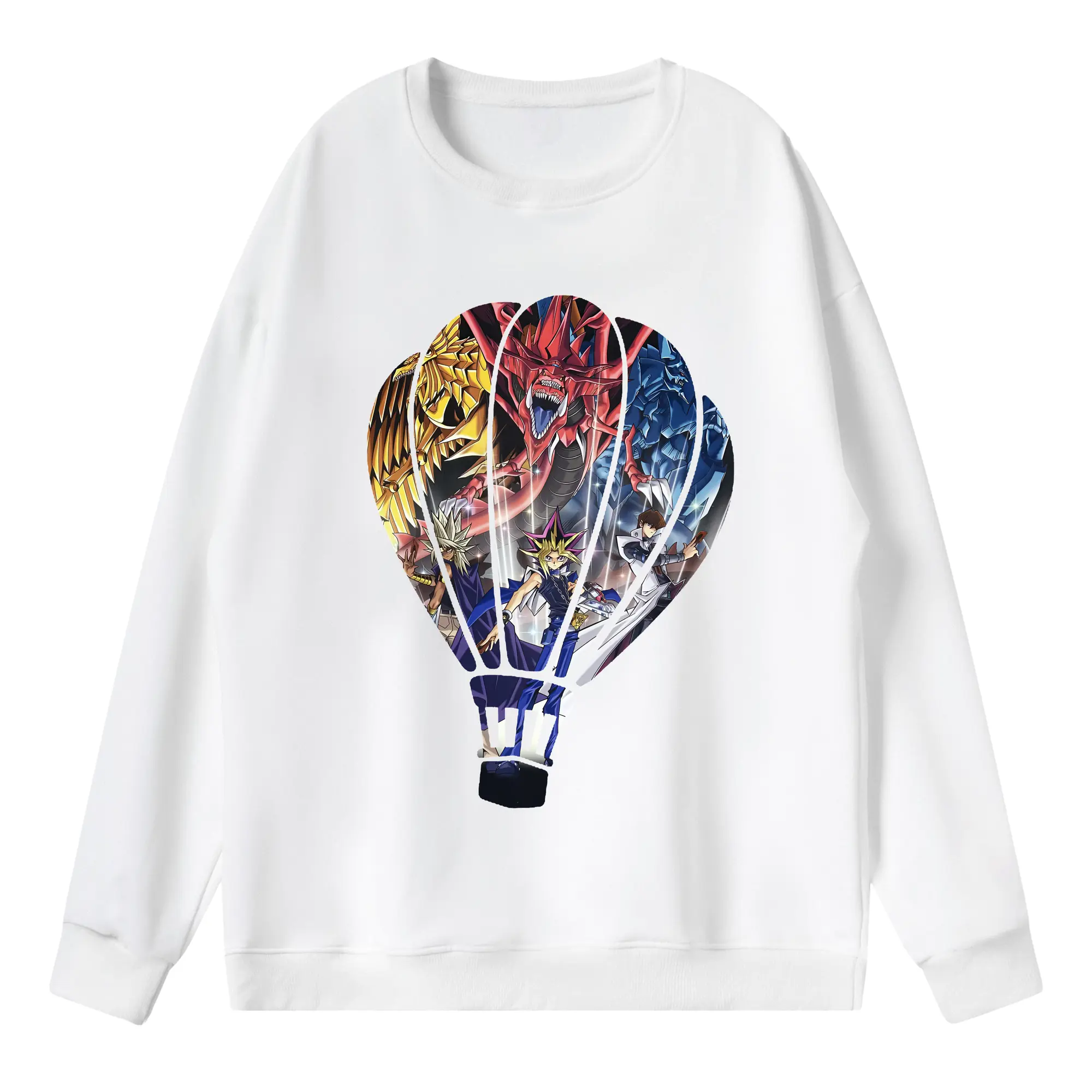 遊☆戯☆王 グッズ,さんげんしん - 薄手 クルーネック スウェット 裏毛260g · ポリエステル 春秋向け カジュアル 男女兼用 · トレーナー デイリー スポーツ 散歩に最適