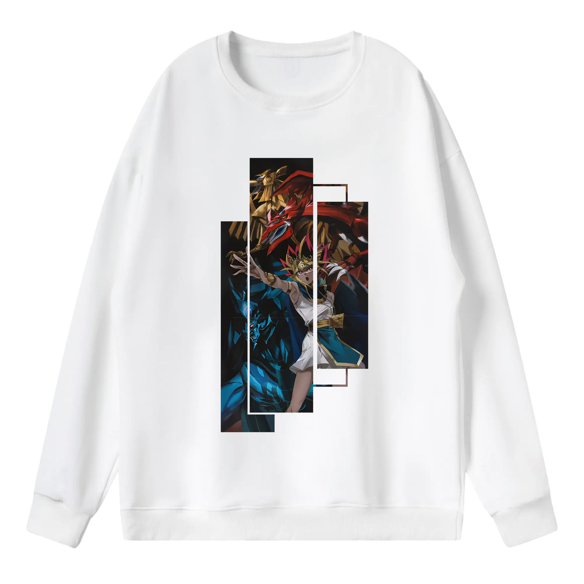 遊☆戯☆王 グッズ,さんげんしん - 薄手 クルーネック スウェット 裏毛260g · ポリエステル 春秋向け カジュアル 男女兼用 · トレーナー デイリー スポーツ 散歩に最適