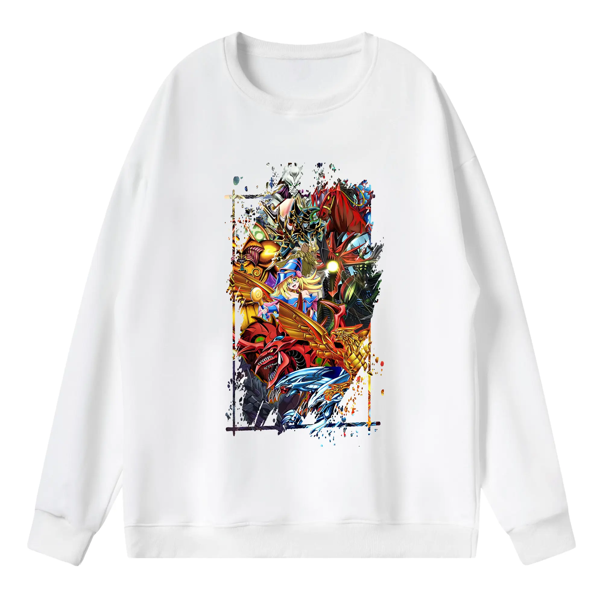 遊☆戯☆王 グッズ,さんげんしん - 薄手 クルーネック スウェット 裏毛260g · ポリエステル 春秋向け カジュアル 男女兼用 · トレーナー デイリー スポーツ 散歩に最適