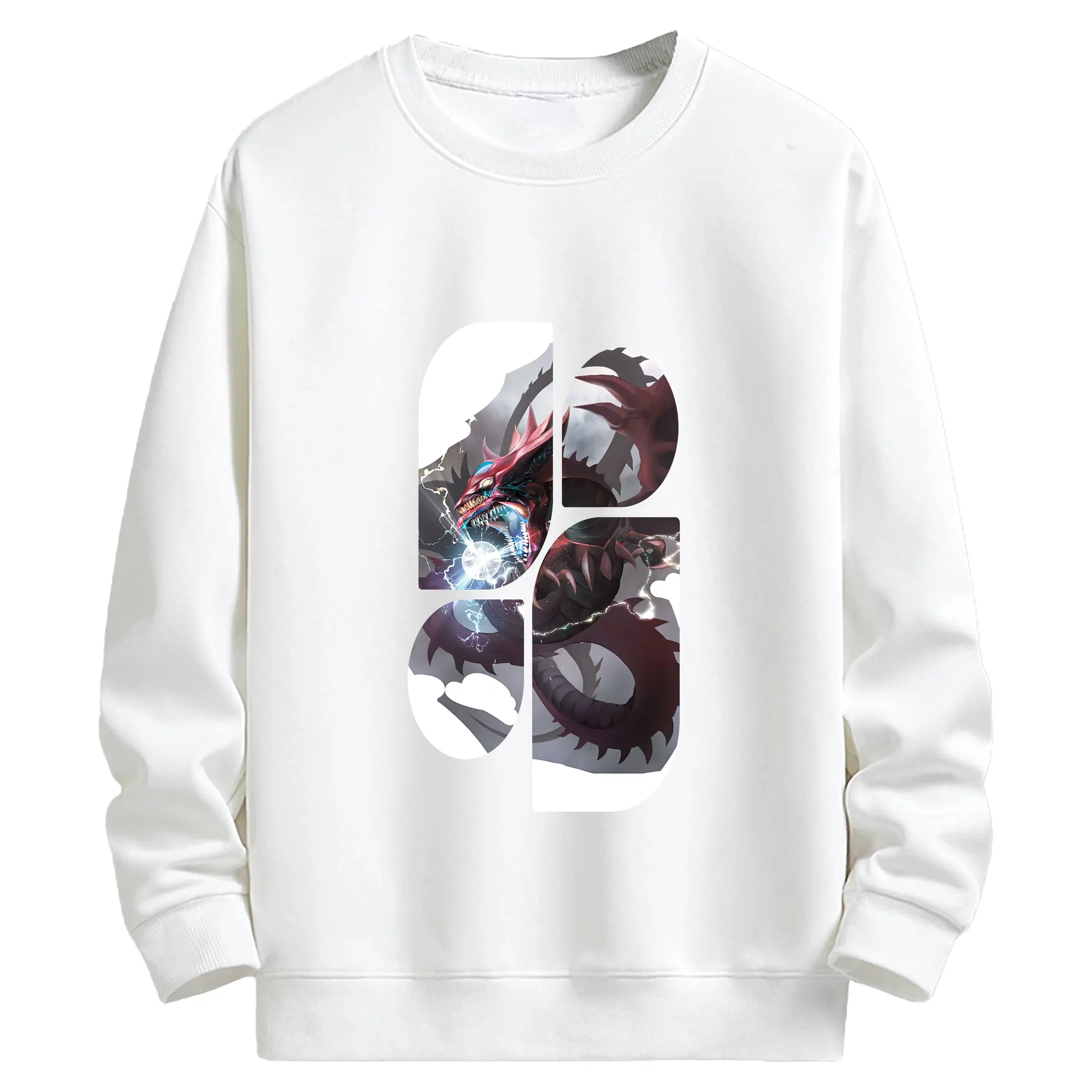 遊☆戯☆王 グッズ,さんげんしん - キッズ クルーネックスウェットシャツ ・ フロントプリント ・ 綿80％ ポリエステル20％ ・ 快適 通学 スポーツ 日常使い お散歩用