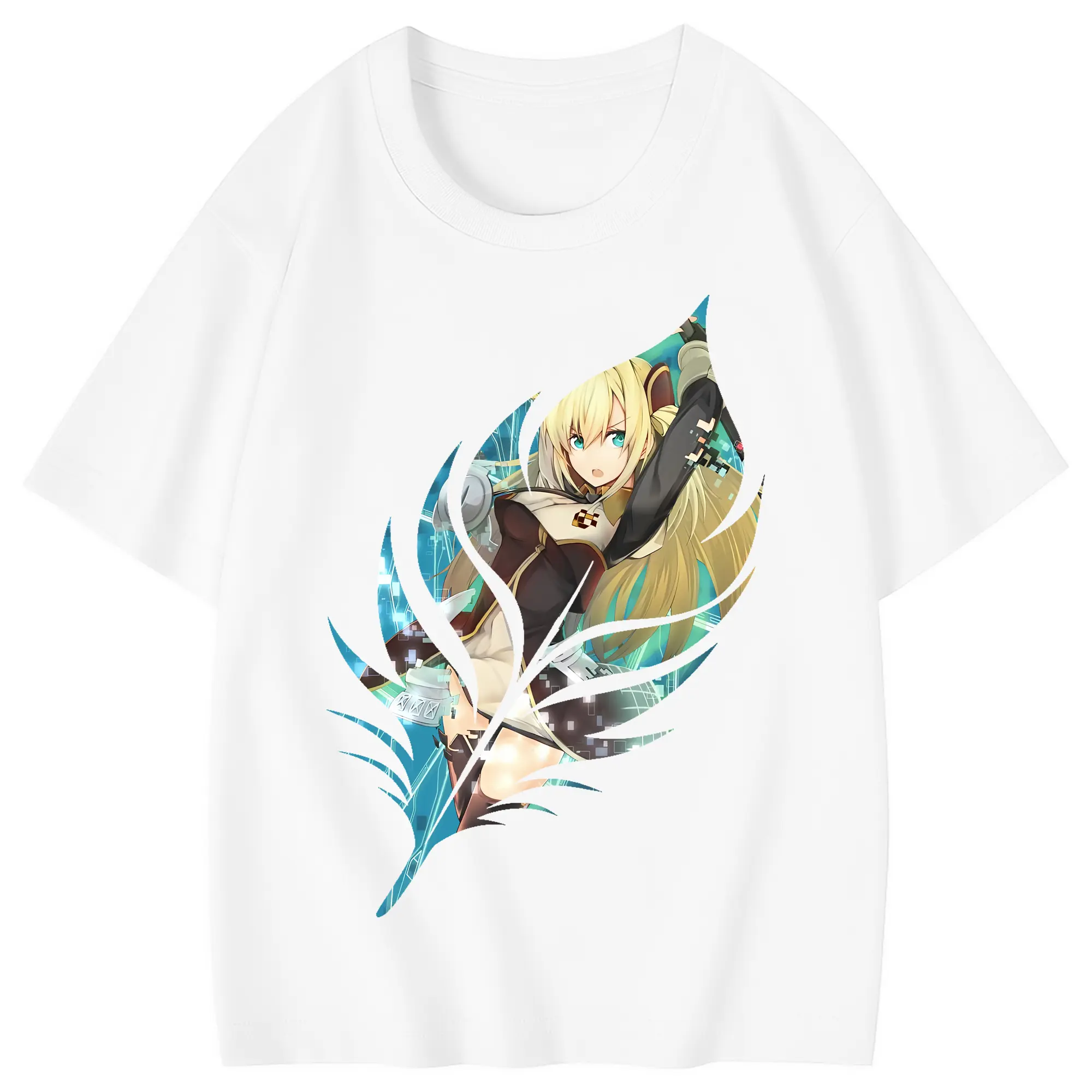 遊☆戯☆王 グッズ,閃刀姫 - 綿100％ キッズTシャツ ・ フロントプリント ・ 快適 通気性 ・ スポーツ カジュアル 散歩用