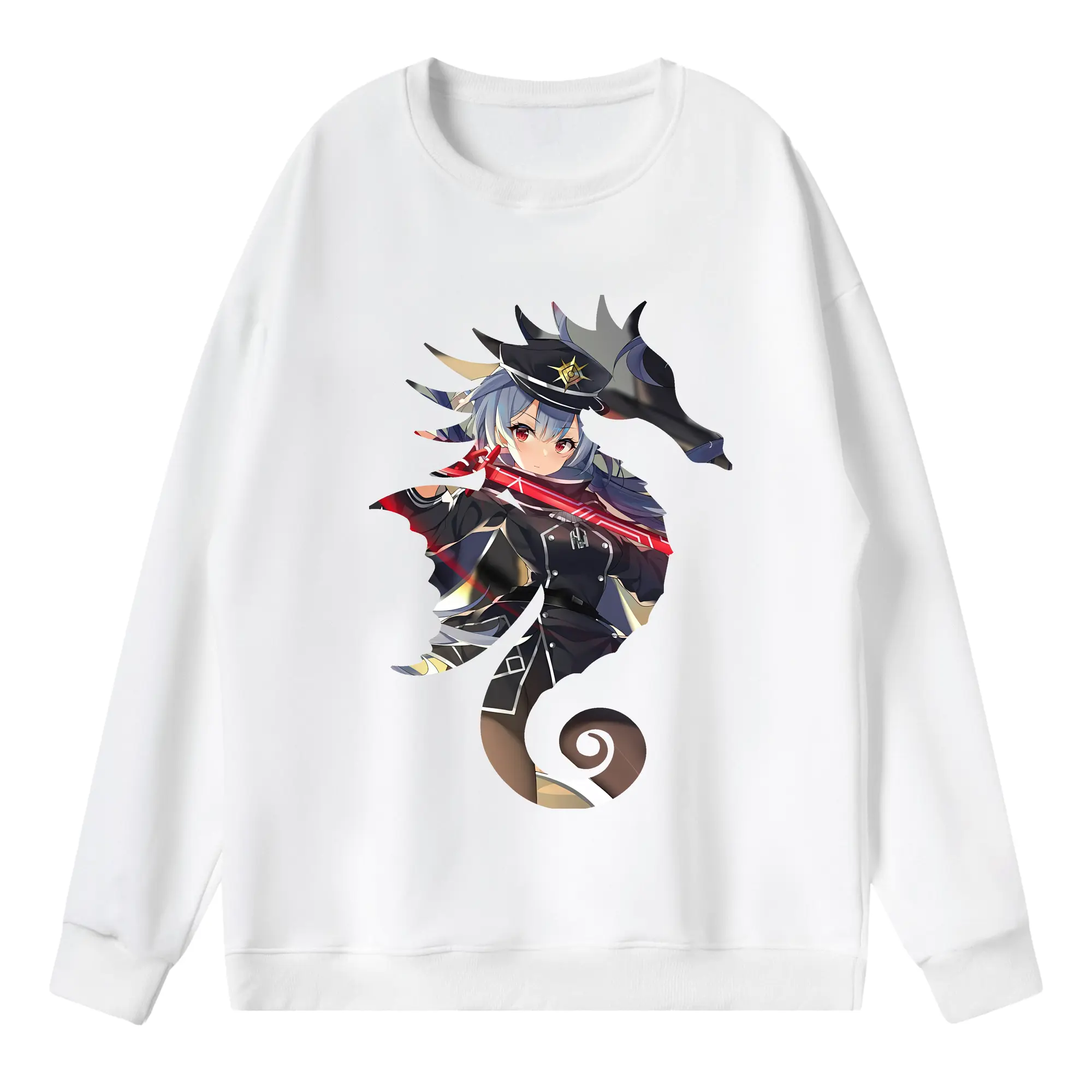 遊☆戯☆王 グッズ,閃刀姫 - 薄手 クルーネック スウェット 裏毛260g · ポリエステル 春秋向け カジュアル 男女兼用 · トレーナー デイリー スポーツ 散歩に最適