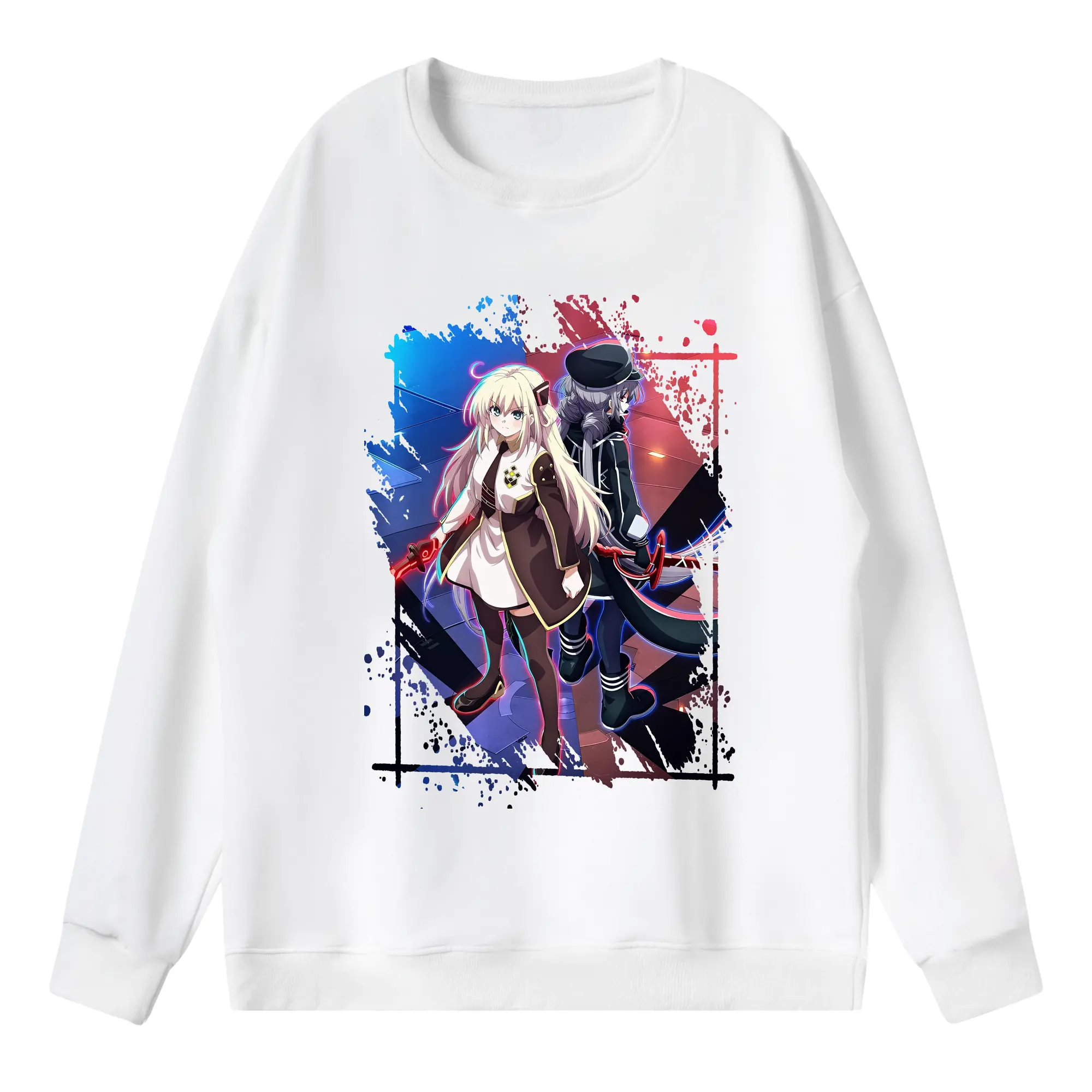 遊☆戯☆王 グッズ,閃刀姫 - 薄手 クルーネック スウェット 裏毛260g · ポリエステル 春秋向け カジュアル 男女兼用 · トレーナー デイリー スポーツ 散歩に最適