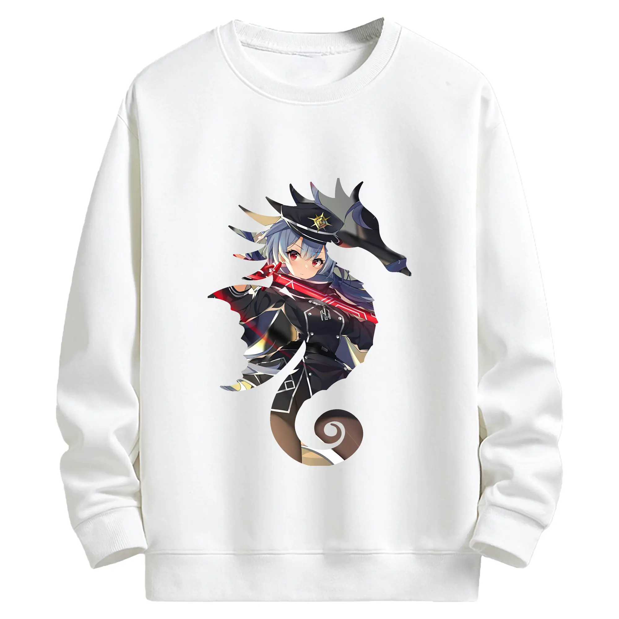 遊☆戯☆王 グッズ,閃刀姫 - キッズ クルーネックスウェットシャツ ・ フロントプリント ・ 綿80％ ポリエステル20％ ・ 快適 通学 スポーツ 日常使い お散歩用