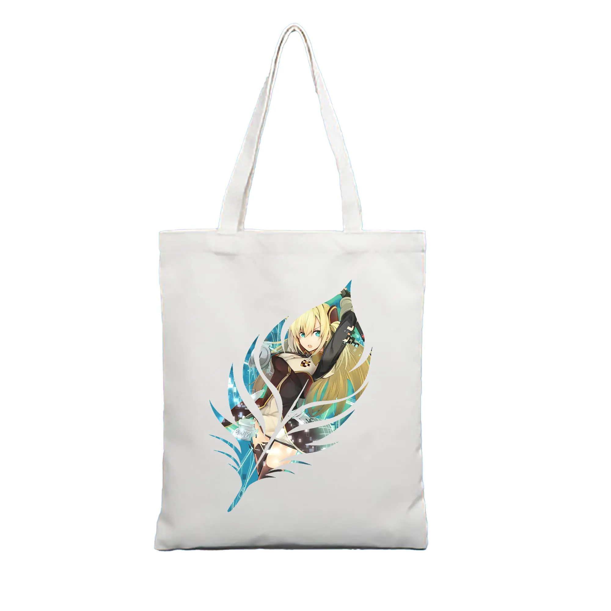遊☆戯☆王 グッズ,閃刀姫 - 縦型キャンバス手提げバッグ（トートバッグ） ・ キャンバス素材 ・ ショッピング用 ・ 軽量 丈夫 お手入れ簡単