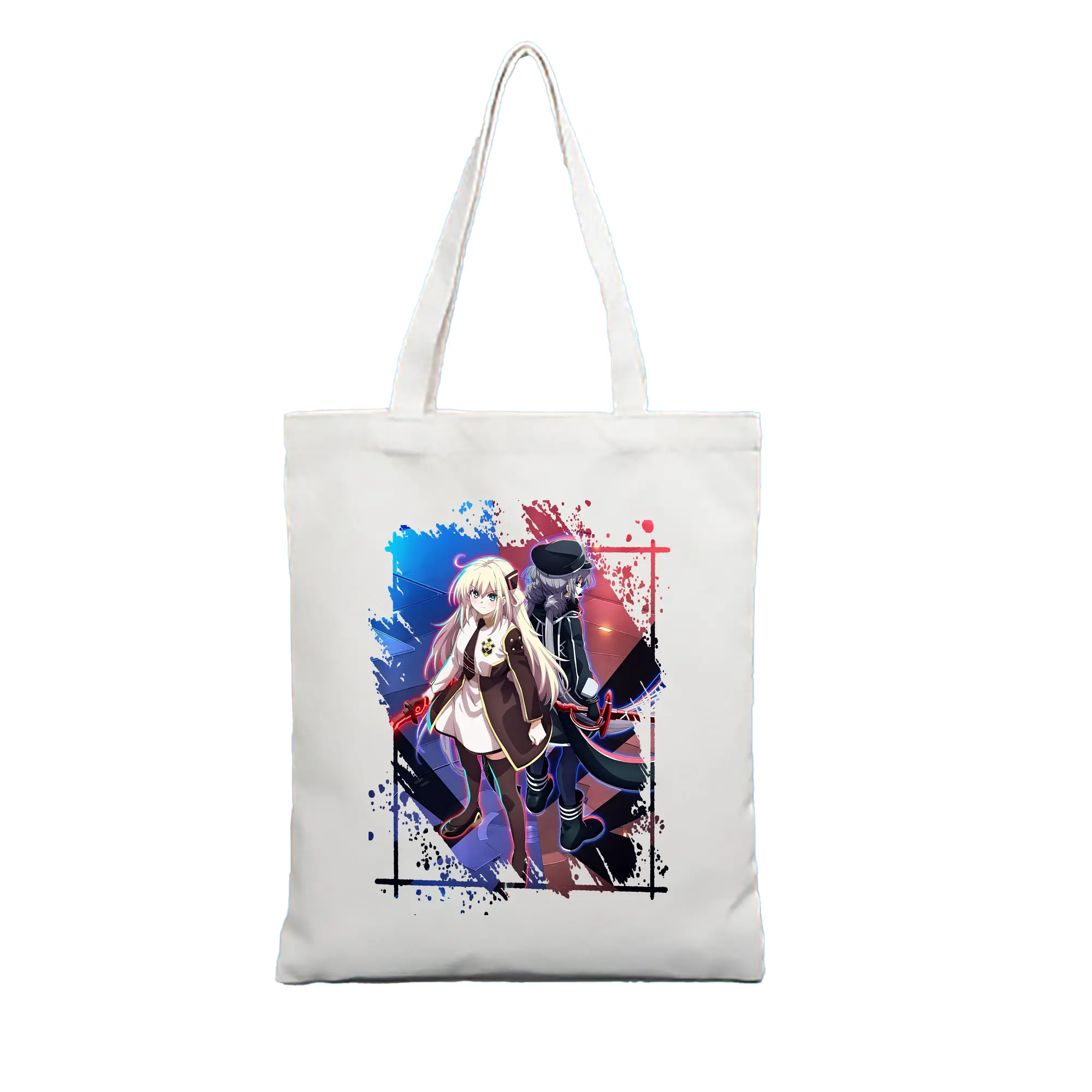 遊☆戯☆王 グッズ,閃刀姫 - 縦型キャンバス手提げバッグ（トートバッグ） ・ キャンバス素材 ・ ショッピング用 ・ 軽量 丈夫 お手入れ簡単