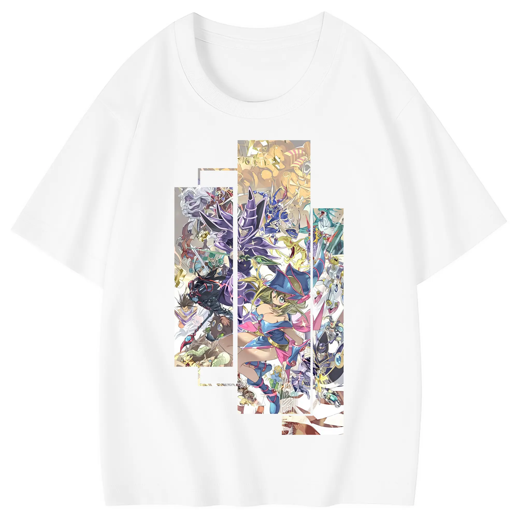 遊☆戯☆王 グッズ,黒魔導少女 - 綿100％ キッズTシャツ ・ フロントプリント ・ 快適 通気性 ・ スポーツ カジュアル 散歩用