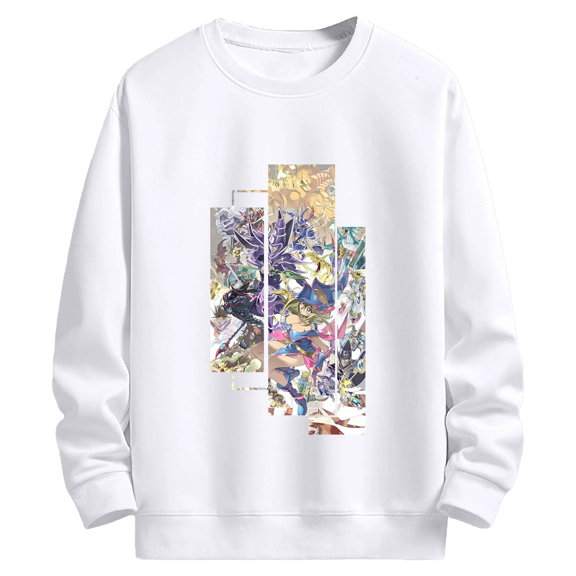 遊☆戯☆王 グッズ,黒魔導少女 - 高品質 クルーネック スウェット ・ コットン59％ ポリエステル41％ ・ ユニセックス 長袖 トレーナー ・ カジュアル デイリー スポーツ 散歩用