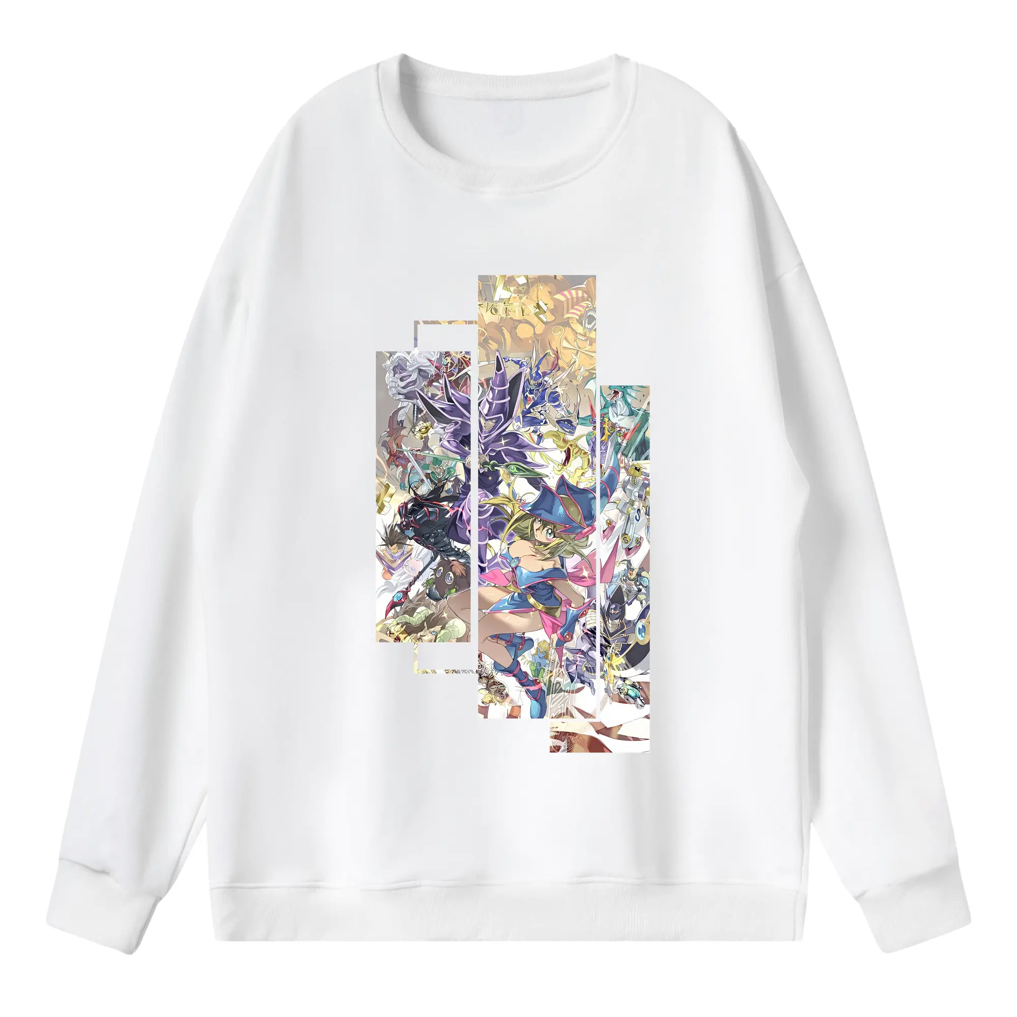 遊☆戯☆王 グッズ,黒魔導少女 - 薄手 クルーネック スウェット 裏毛260g · ポリエステル 春秋向け カジュアル 男女兼用 · トレーナー デイリー スポーツ 散歩に最適