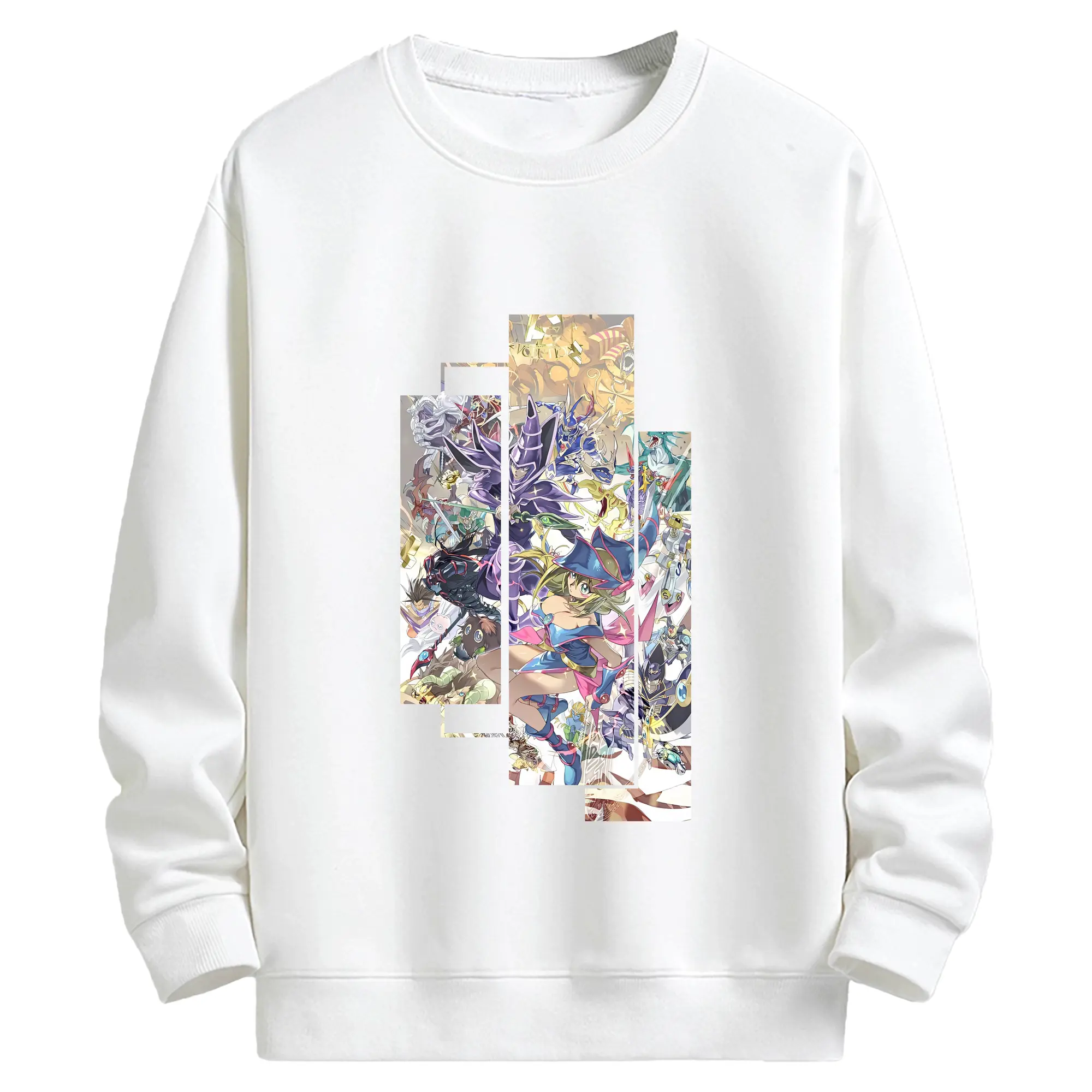 遊☆戯☆王 グッズ,黒魔導少女 - キッズ クルーネックスウェットシャツ ・ フロントプリント ・ 綿80％ ポリエステル20％ ・ 快適 通学 スポーツ 日常使い お散歩用