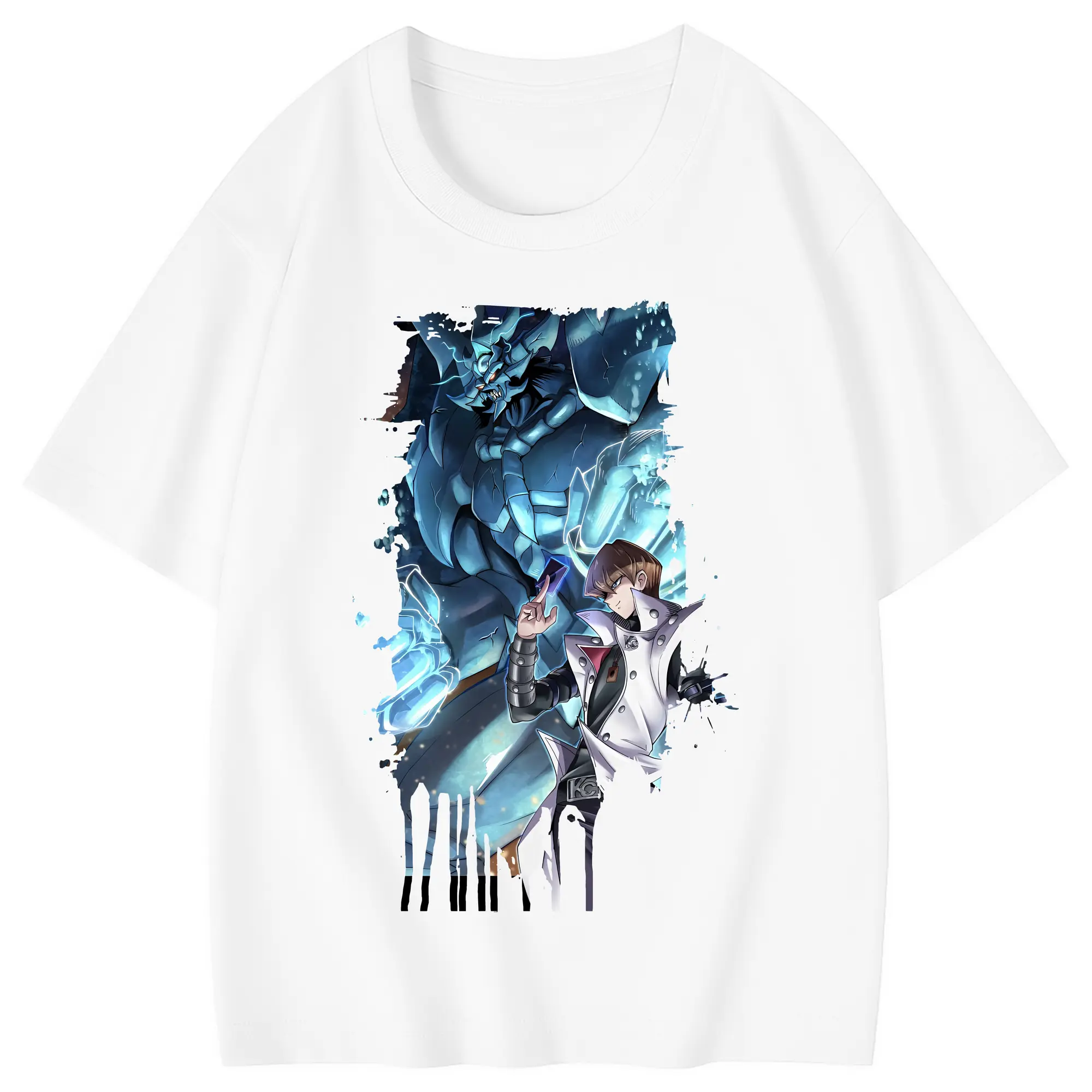 遊☆戯☆王 グッズ,海馬瀬人 - 綿100％ キッズTシャツ ・ フロントプリント ・ 快適 通気性 ・ スポーツ カジュアル 散歩用