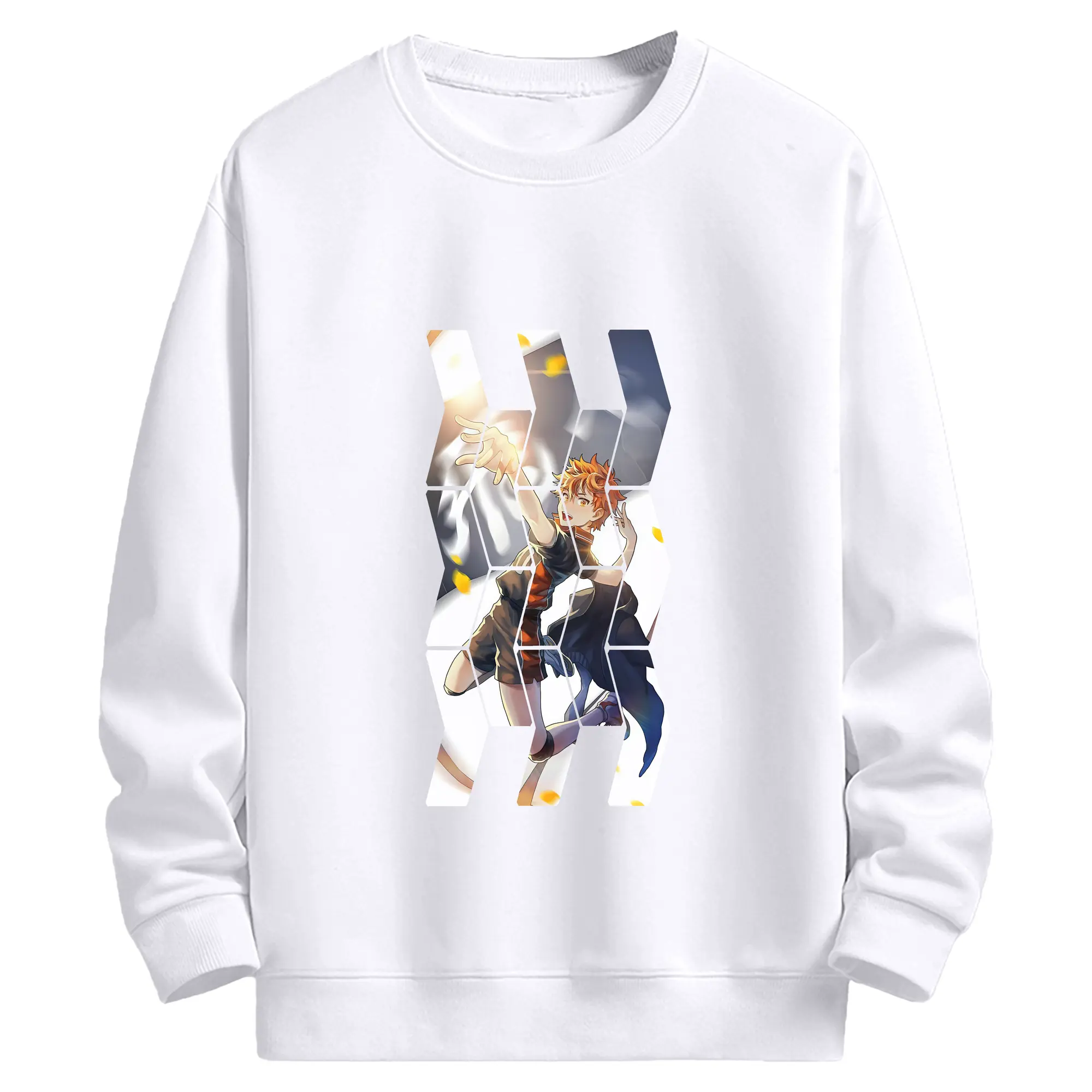 ハイキュー!! グッズ,日向翔陽 - 高品質 クルーネック スウェット ・ コットン59％ ポリエステル41％ ・ ユニセックス 長袖 トレーナー ・ カジュアル デイリー スポーツ 散歩用
