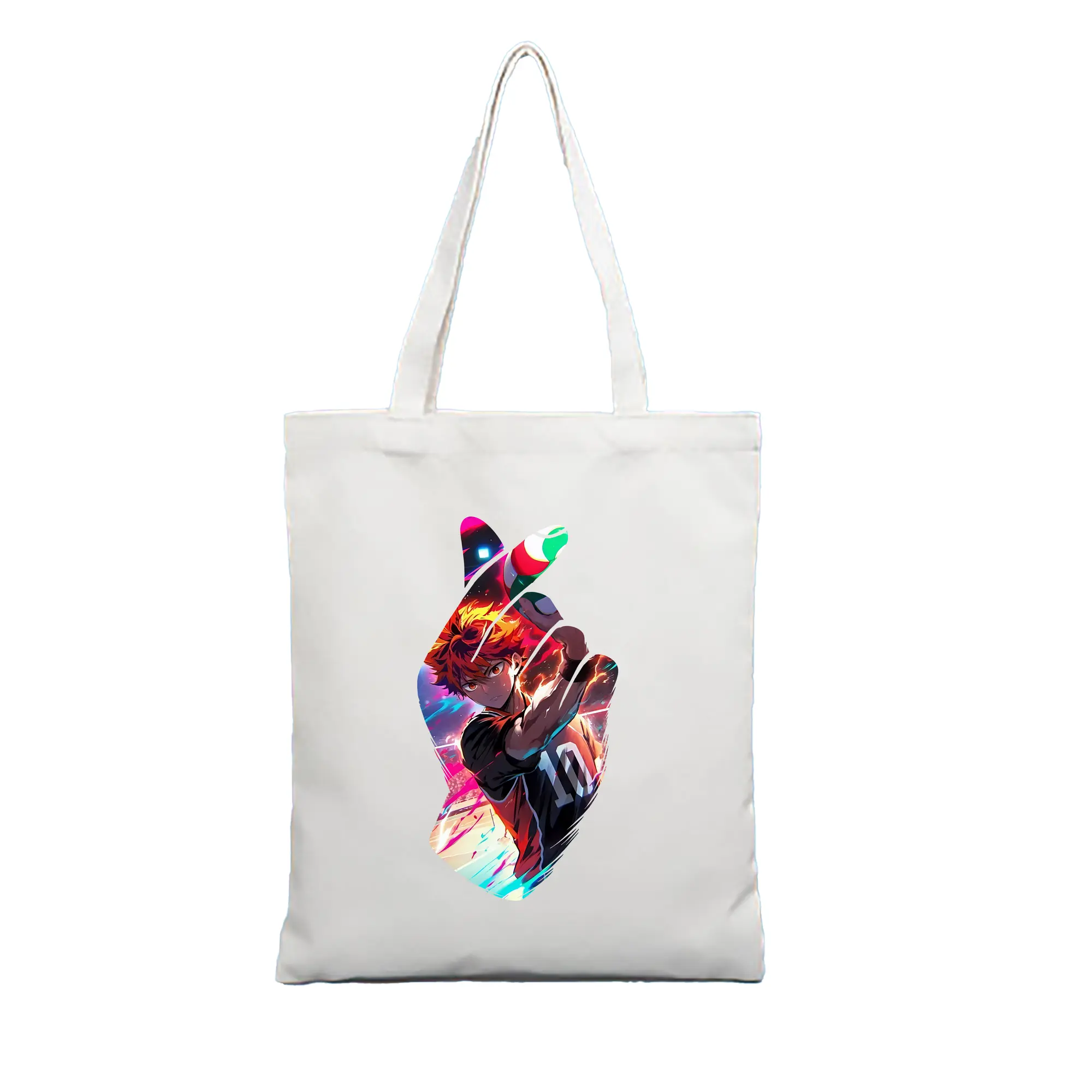 ハイキュー!! グッズ,日向翔陽 - 縦型キャンバス手提げバッグ（トートバッグ） ・ キャンバス素材 ・ ショッピング用 ・ 軽量 丈夫 お手入れ簡単