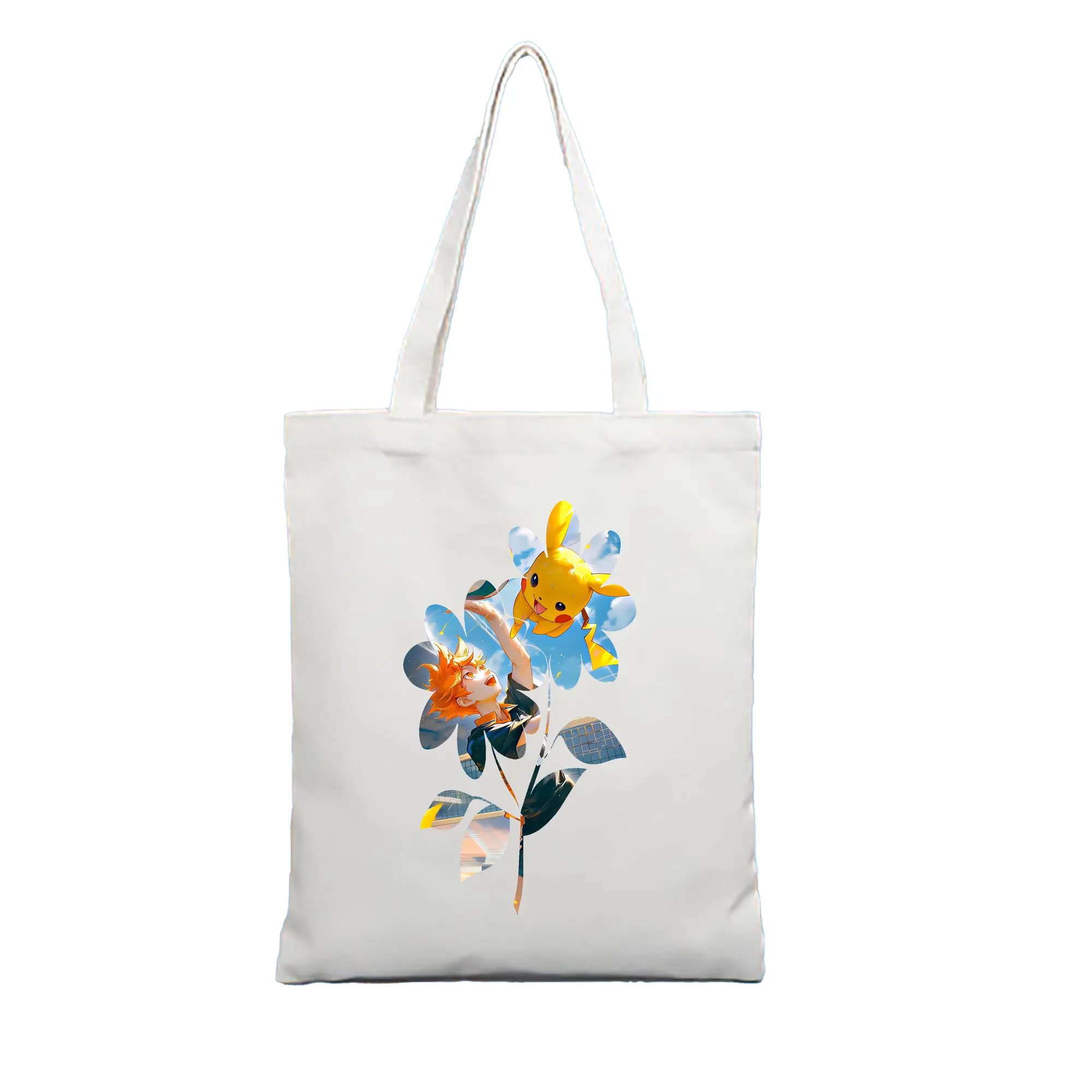 ハイキュー!! グッズ,日向翔陽 - 縦型キャンバス手提げバッグ（トートバッグ） ・ キャンバス素材 ・ ショッピング用 ・ 軽量 丈夫 お手入れ簡単