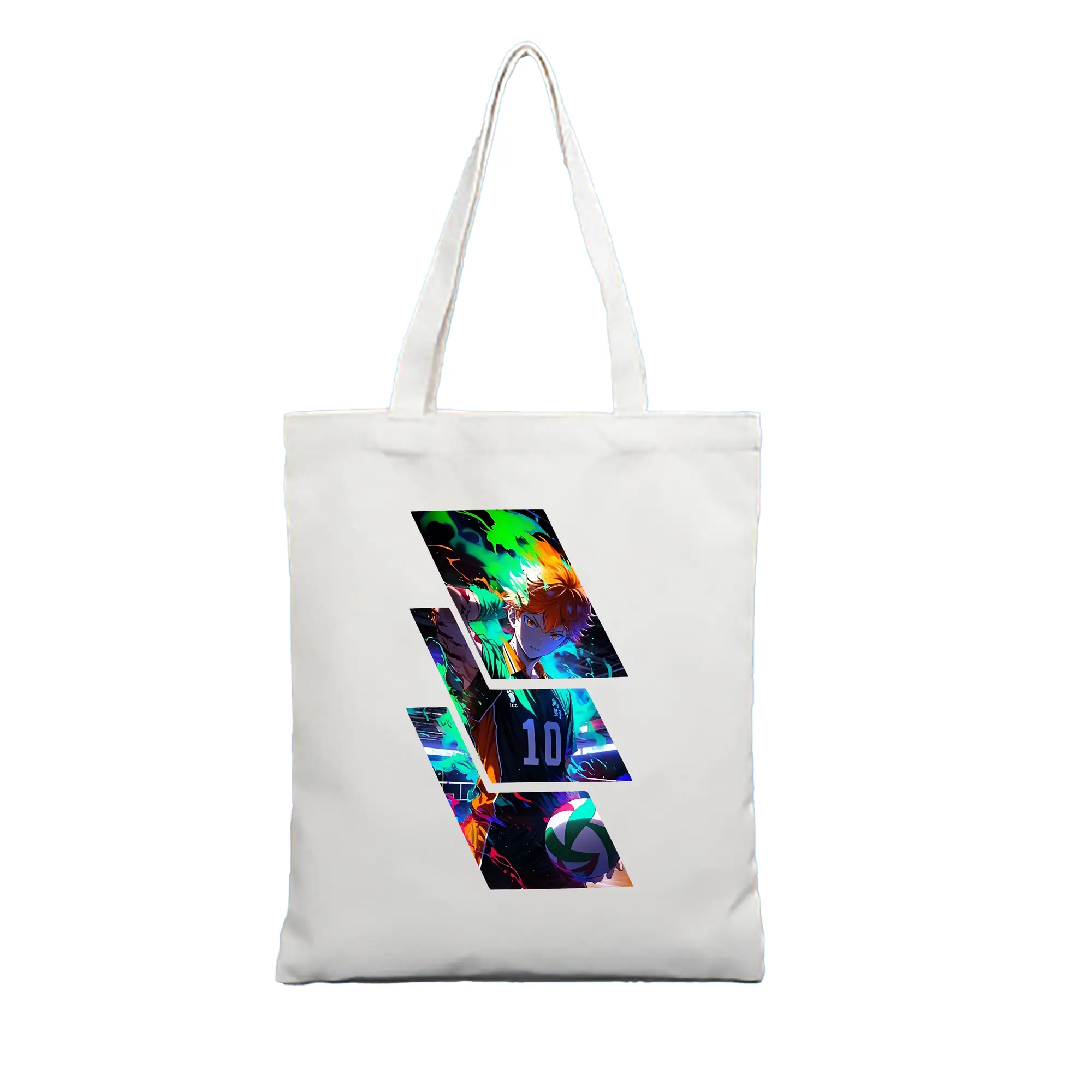 ハイキュー!! グッズ,日向翔陽 - 縦型キャンバス手提げバッグ（トートバッグ） ・ キャンバス素材 ・ ショッピング用 ・ 軽量 丈夫 お手入れ簡単