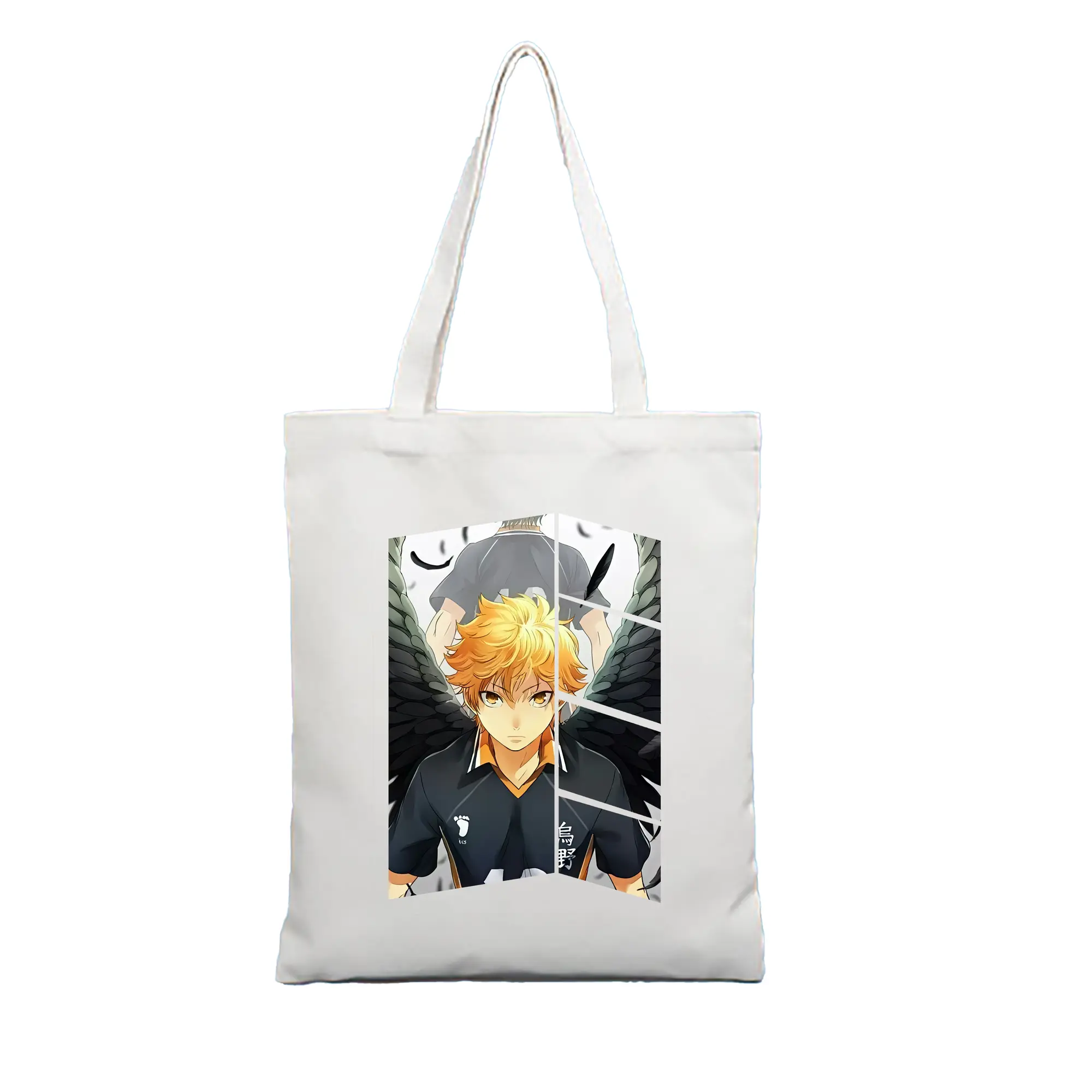 ハイキュー!! グッズ,日向翔陽 - 縦型キャンバス手提げバッグ（トートバッグ） ・ キャンバス素材 ・ ショッピング用 ・ 軽量 丈夫 お手入れ簡単