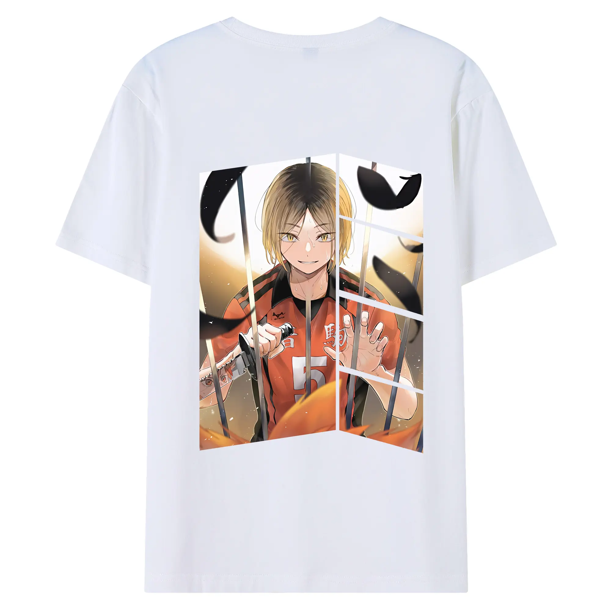 綿100％ 半袖Tシャツ ・ バックプリント ・ 快適 通気性 ・ 日常使い 散歩 スポーツ用