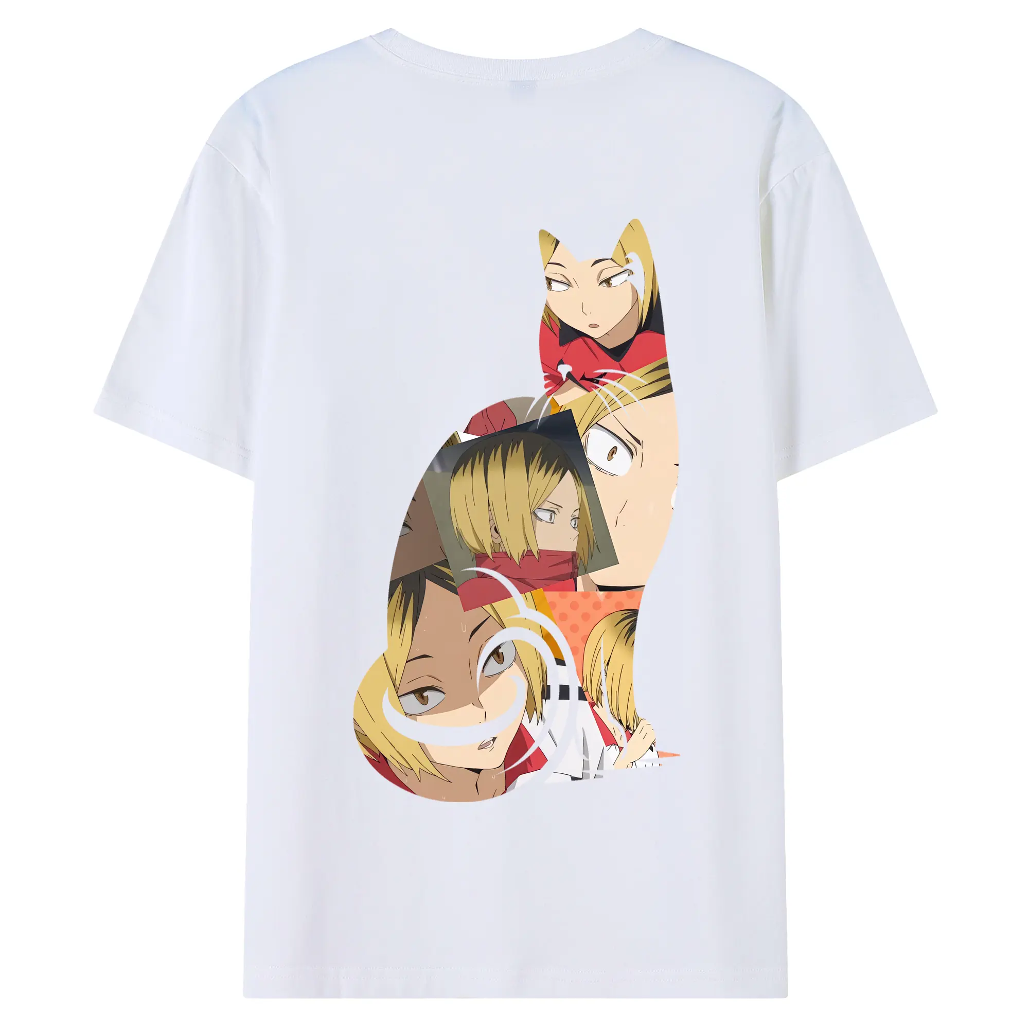 綿100％ 半袖Tシャツ ・ バックプリント ・ 快適 通気性 ・ 日常使い 散歩 スポーツ用