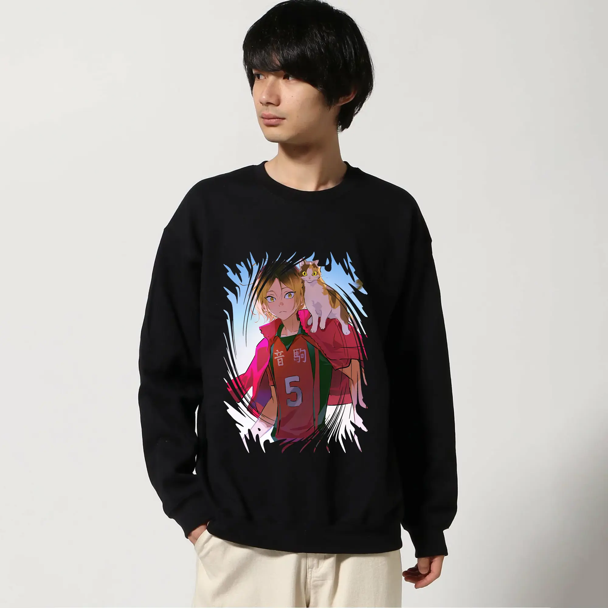 高品質 クルーネック スウェット ・ コットン59％ ポリエステル41％ ・ ユニセックス 長袖 トレーナー ・ カジュアル デイリー スポーツ 散歩用