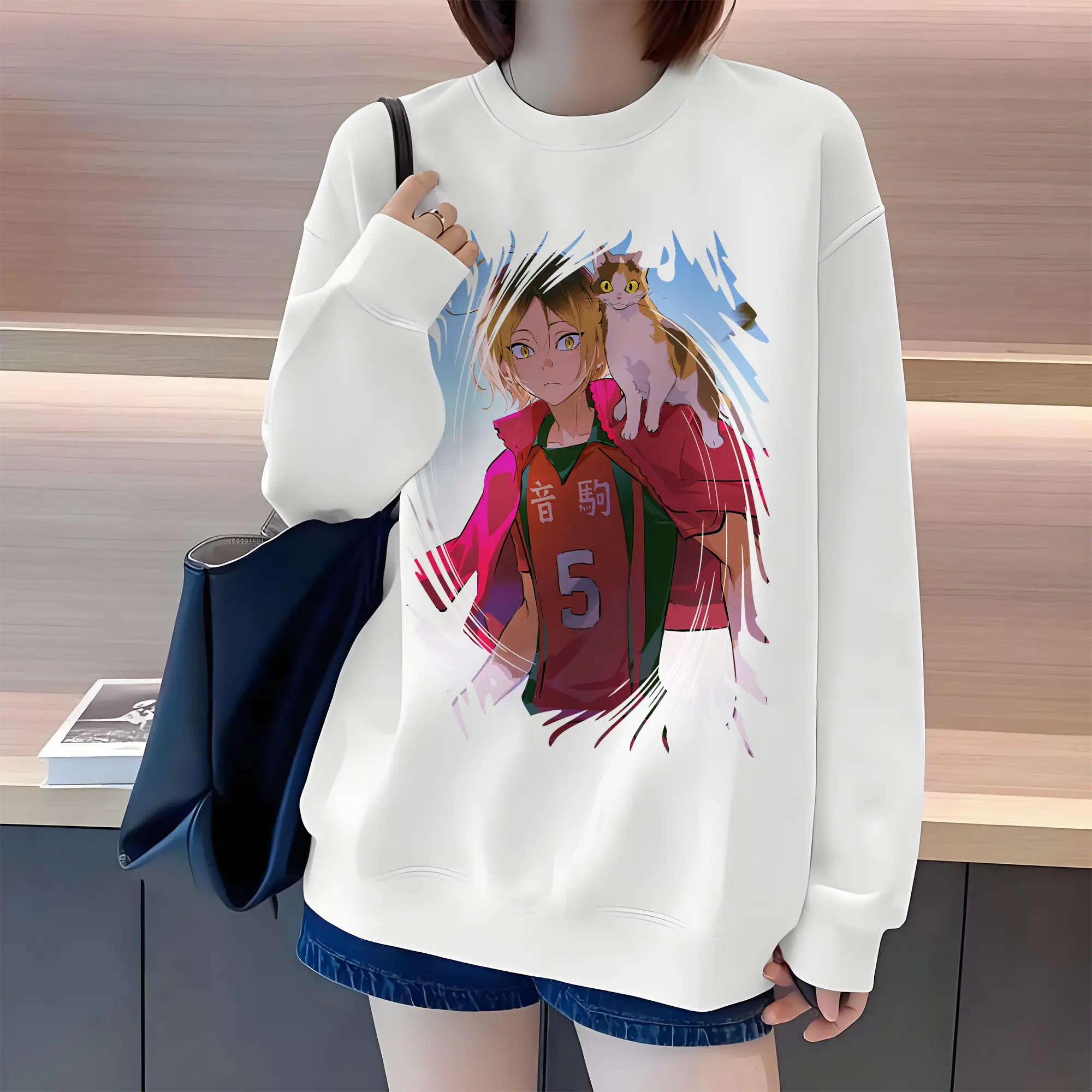 薄手 クルーネック スウェット 裏毛260g · ポリエステル 春秋向け カジュアル 男女兼用 · トレーナー デイリー スポーツ 散歩に最適