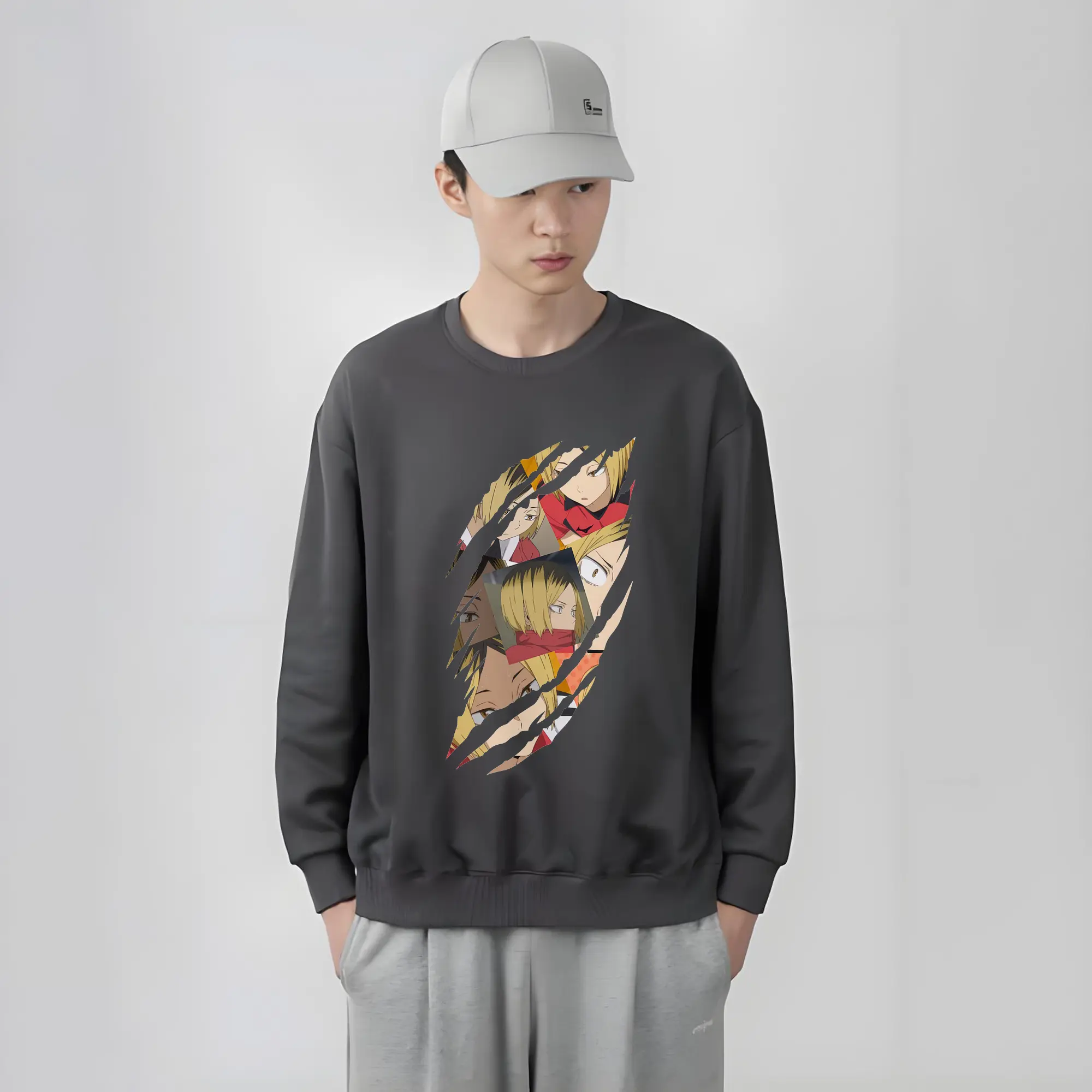 薄手 クルーネック スウェット 裏毛260g · ポリエステル 春秋向け カジュアル 男女兼用 · トレーナー デイリー スポーツ 散歩に最適