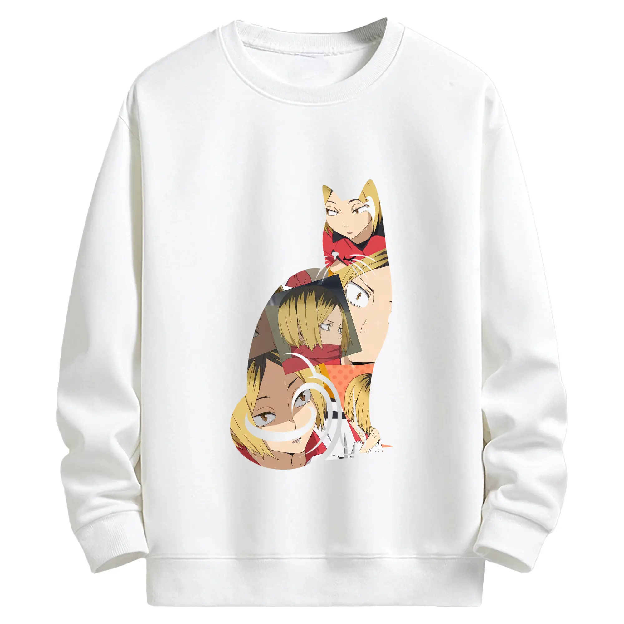 キッズ クルーネックスウェットシャツ ・ フロントプリント ・ 綿80％ ポリエステル20％ ・ 快適 通学 スポーツ 日常使い お散歩用