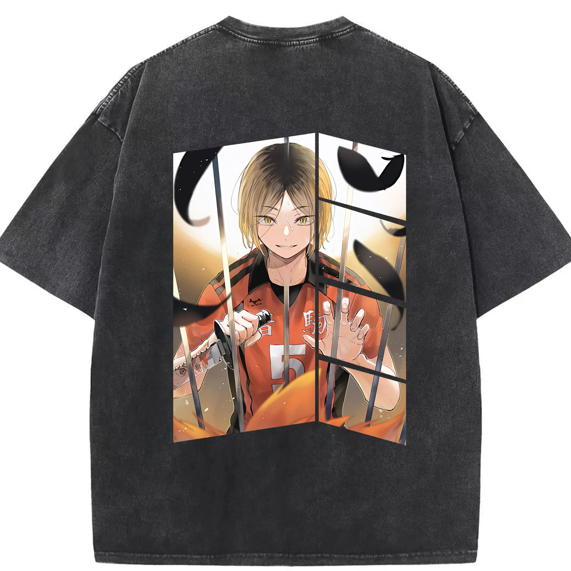 綿100％ ヴィンテージ風 半袖Tシャツ ・ 背面プリント ・ 柔らか肌触り ・ 通気性 快適 ・ スポーツ カジュアル 外出用