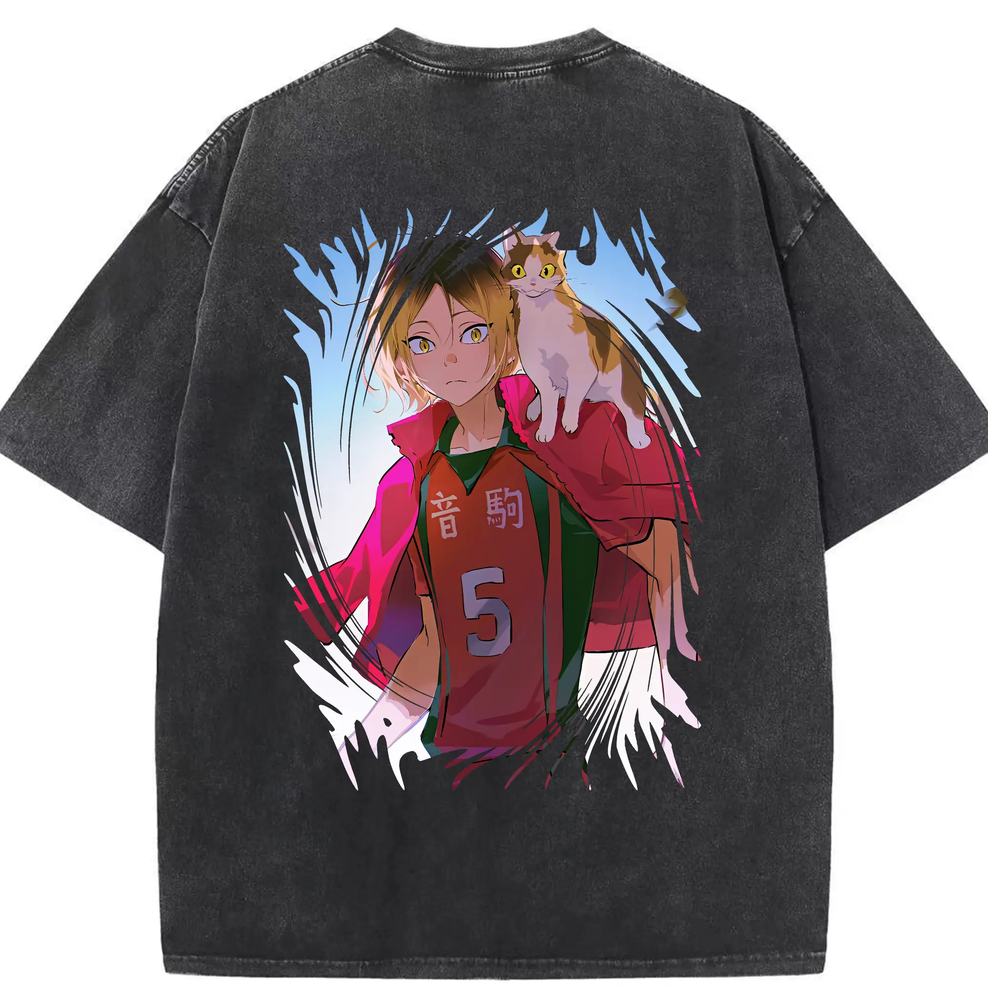 綿100％ ヴィンテージ風 半袖Tシャツ ・ 背面プリント ・ 柔らか肌触り ・ 通気性 快適 ・ スポーツ カジュアル 外出用