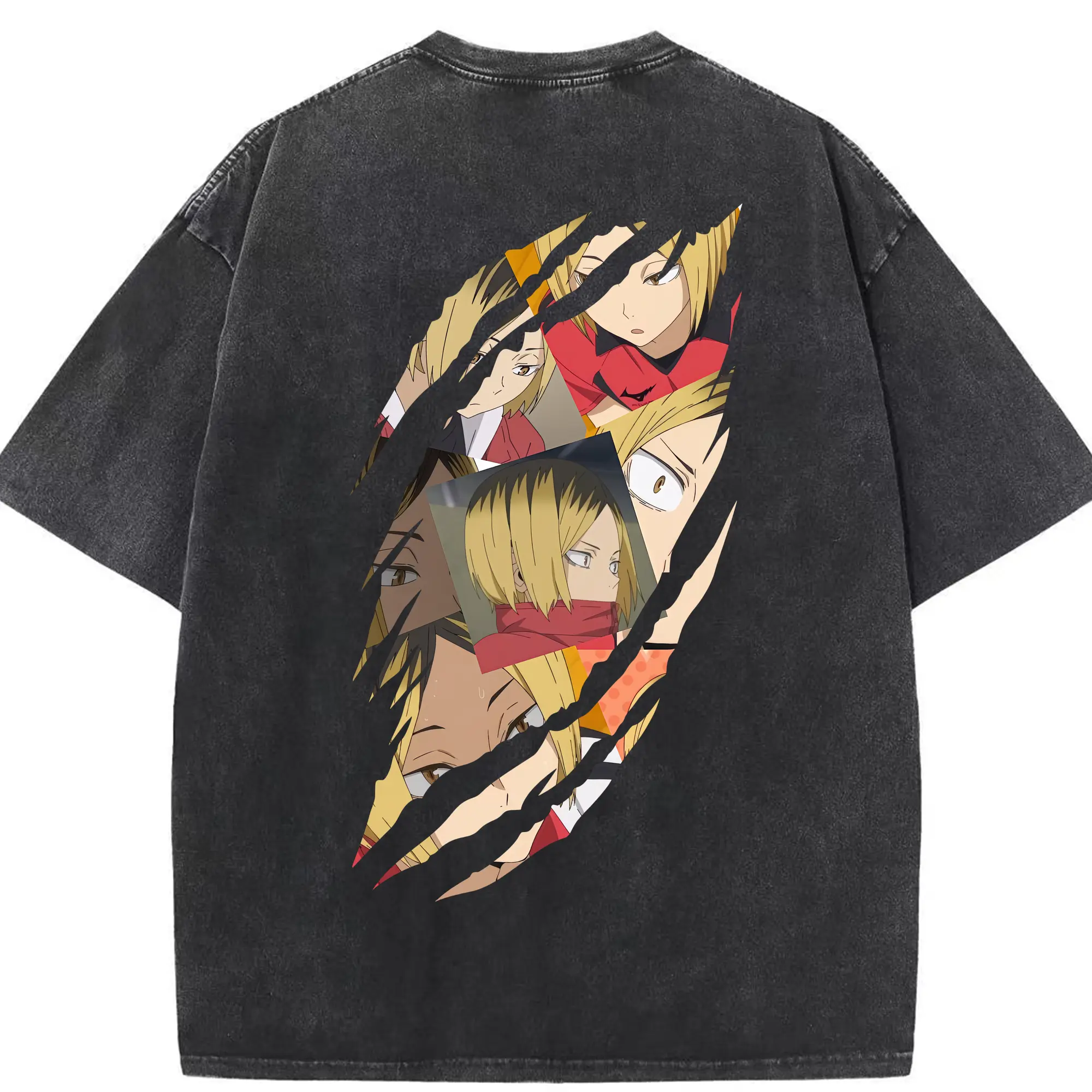 綿100％ ヴィンテージ風 半袖Tシャツ ・ 背面プリント ・ 柔らか肌触り ・ 通気性 快適 ・ スポーツ カジュアル 外出用