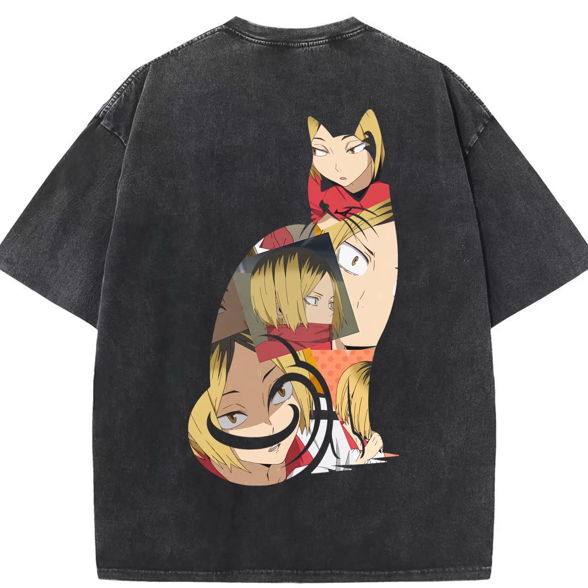 綿100％ ヴィンテージ風 半袖Tシャツ ・ 背面プリント ・ 柔らか肌触り ・ 通気性 快適 ・ スポーツ カジュアル 外出用