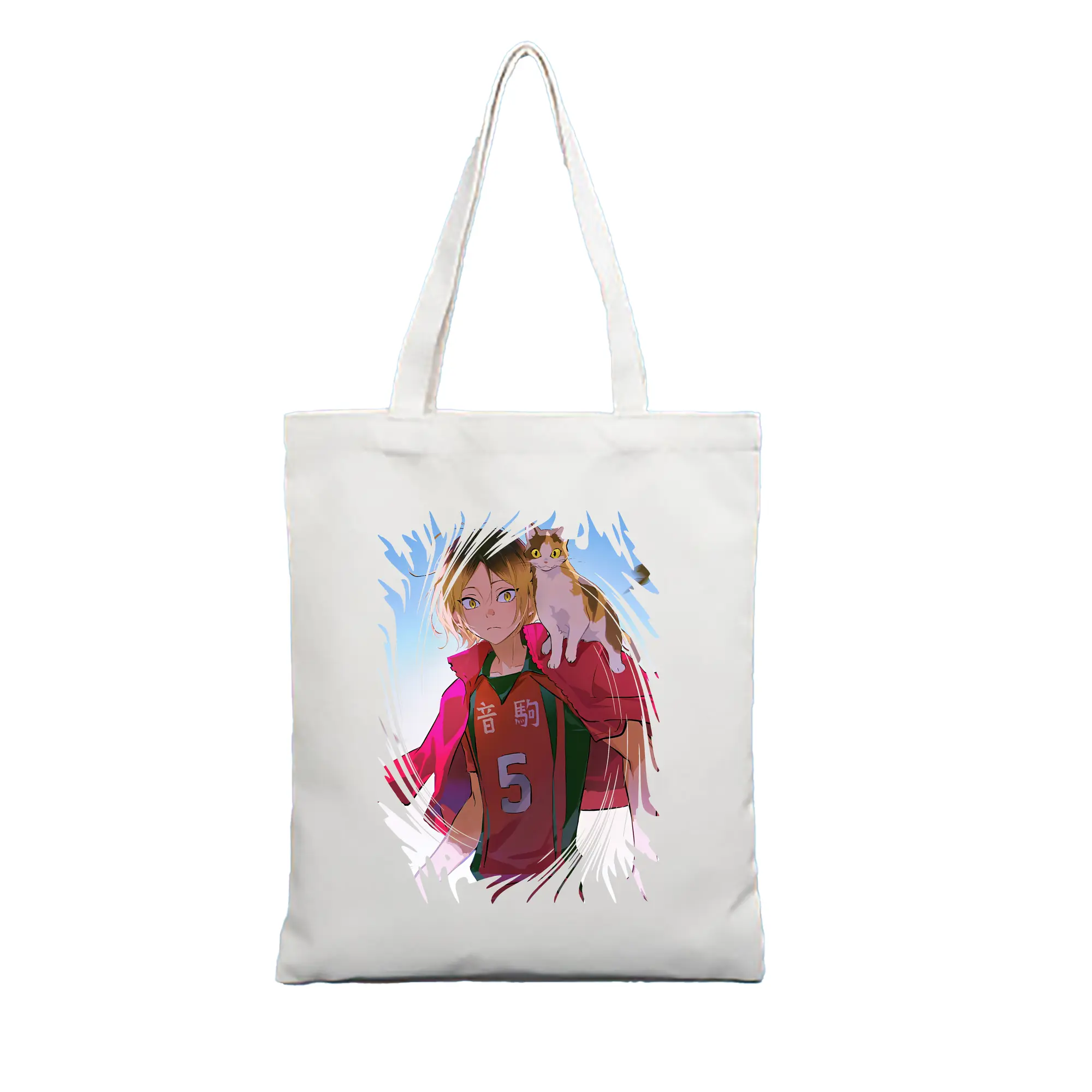 縦型キャンバス手提げバッグ（トートバッグ） ・ キャンバス素材 ・ ショッピング用 ・ 軽量 丈夫 お手入れ簡単