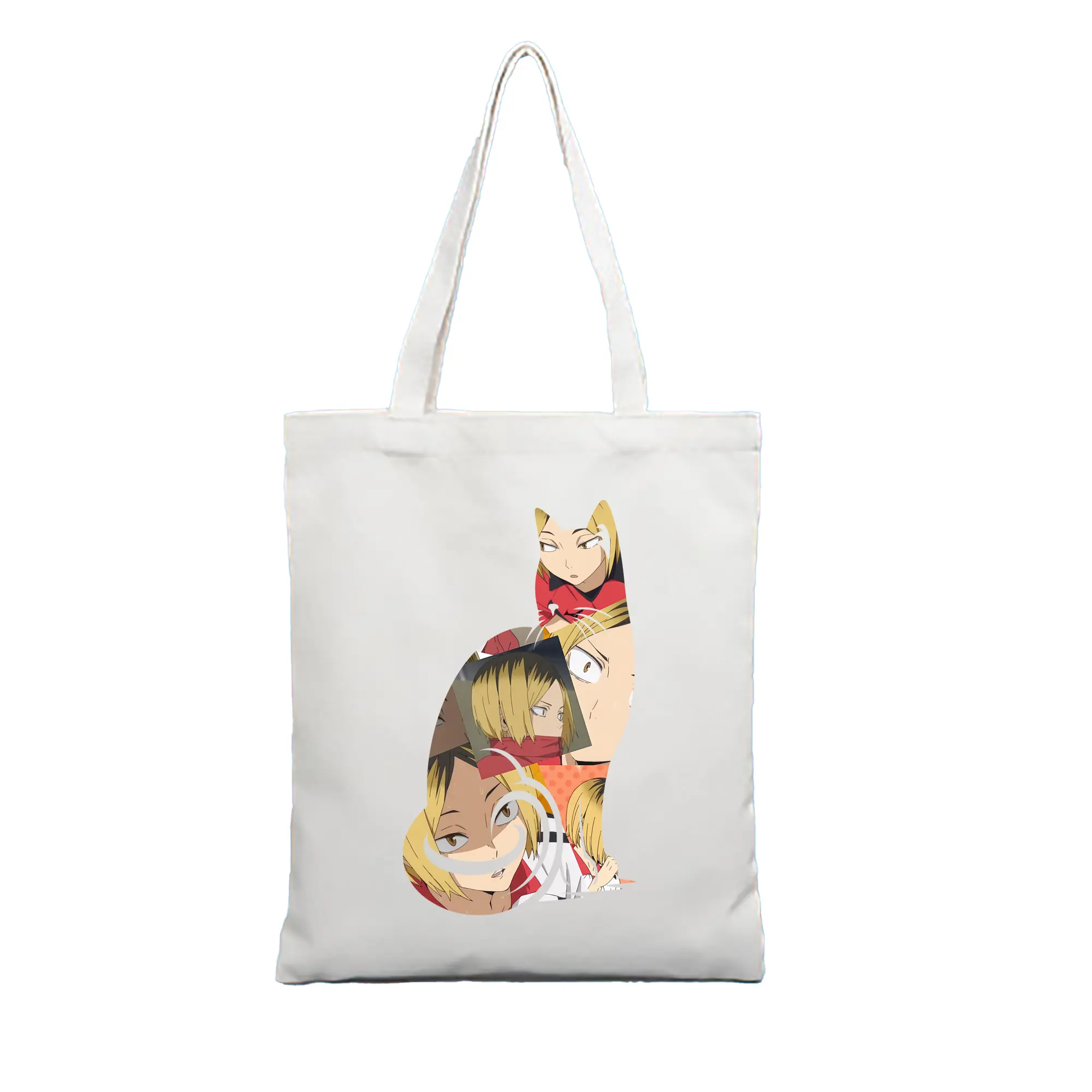 縦型キャンバス手提げバッグ（トートバッグ） ・ キャンバス素材 ・ ショッピング用 ・ 軽量 丈夫 お手入れ簡単