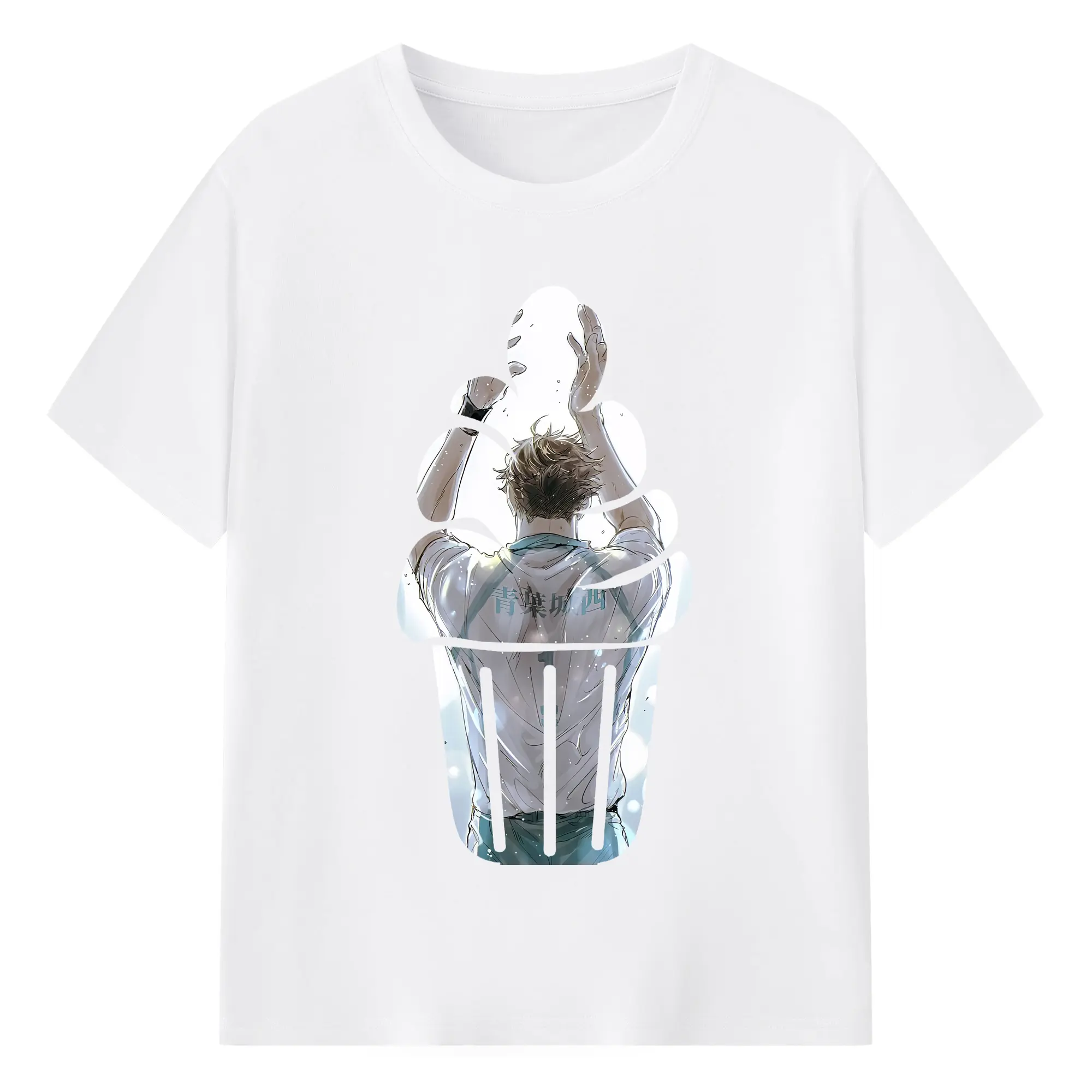 ハイキュー!! グッズ,及川徹 - 綿100％ 半袖Tシャツ ・ フロントプリント ・ 快適 通気性 ・ 日常使い 散歩 スポーツ用