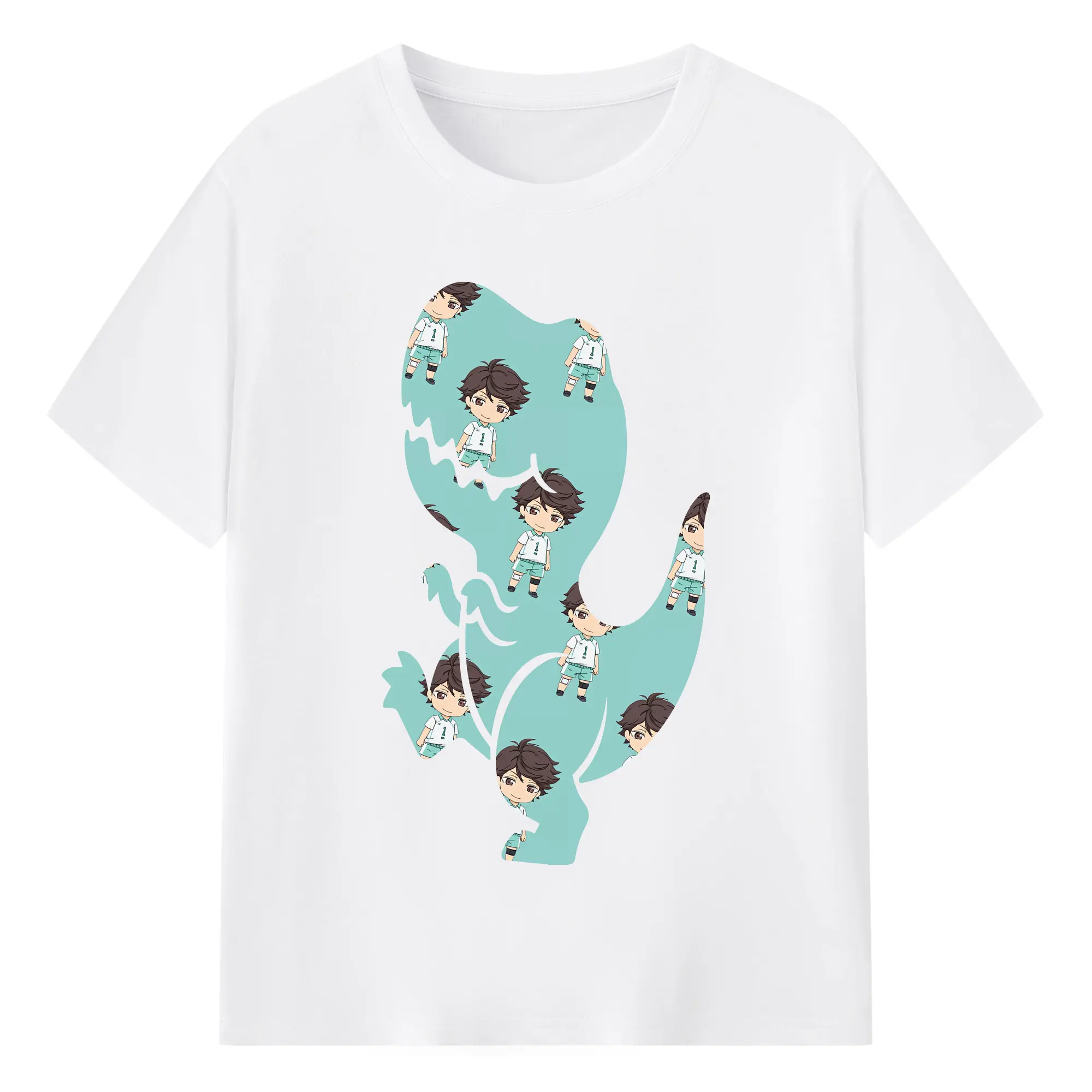 ハイキュー!! グッズ,及川徹 - 綿100％ 半袖Tシャツ ・ フロントプリント ・ 快適 通気性 ・ 日常使い 散歩 スポーツ用