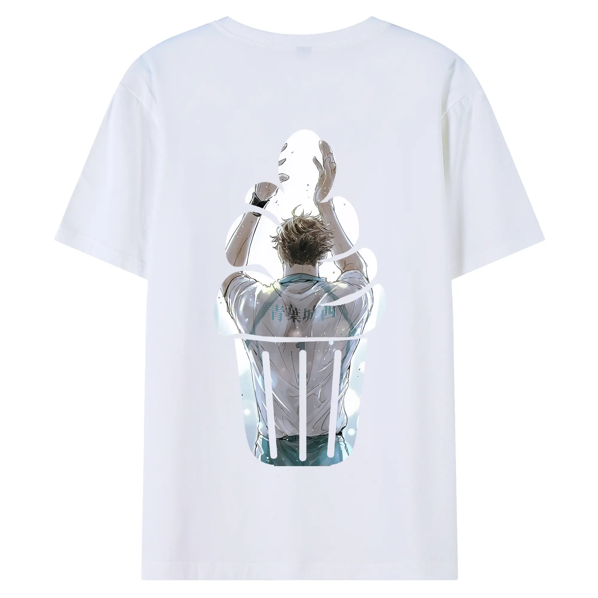 ハイキュー!! グッズ,及川徹 - 綿100％ 半袖Tシャツ ・ バックプリント ・ 快適 通気性 ・ 日常使い 散歩 スポーツ用