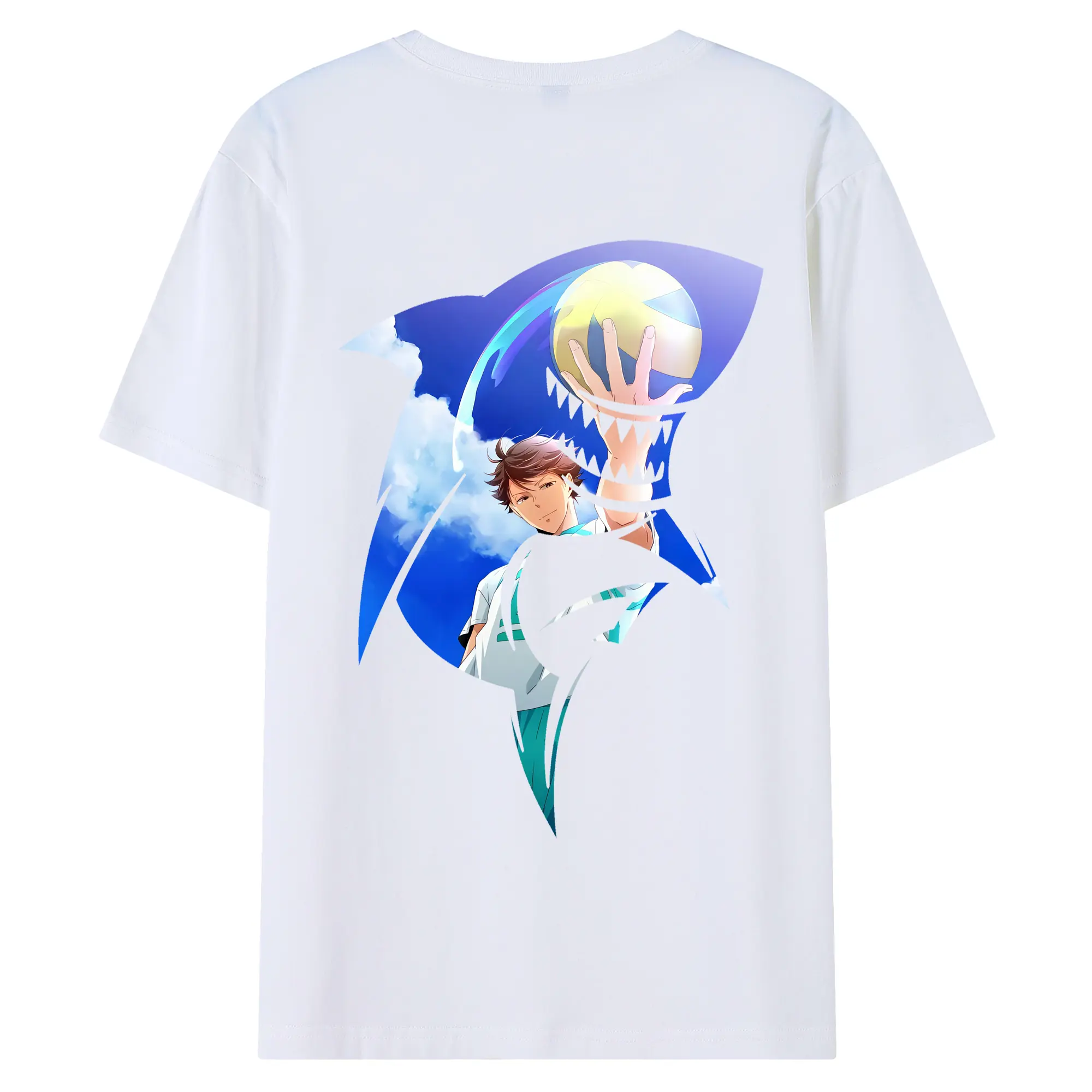 ハイキュー!! グッズ,及川徹 - 綿100％ 半袖Tシャツ ・ バックプリント ・ 快適 通気性 ・ 日常使い 散歩 スポーツ用