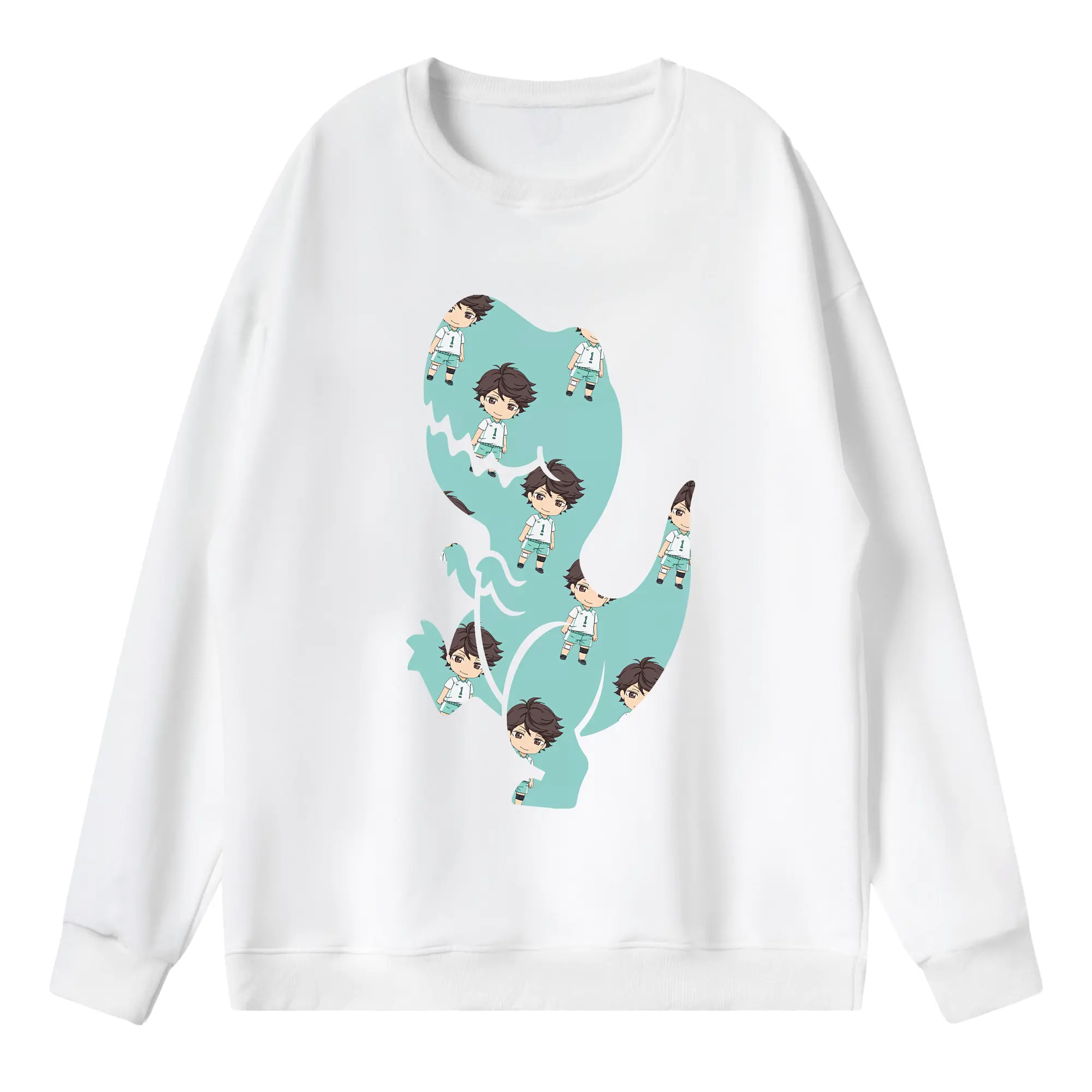 ハイキュー!! グッズ,及川徹 - 薄手 クルーネック スウェット 裏毛260g · ポリエステル 春秋向け カジュアル 男女兼用 · トレーナー デイリー スポーツ 散歩に最適