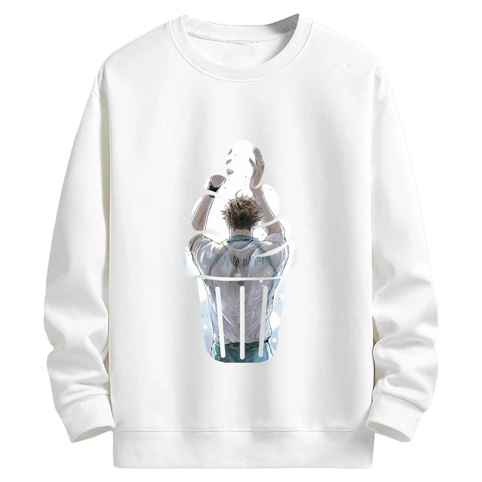 ハイキュー!! グッズ,及川徹 - キッズ クルーネックスウェットシャツ ・ フロントプリント ・ 綿80％ ポリエステル20％ ・ 快適 通学 スポーツ 日常使い お散歩用