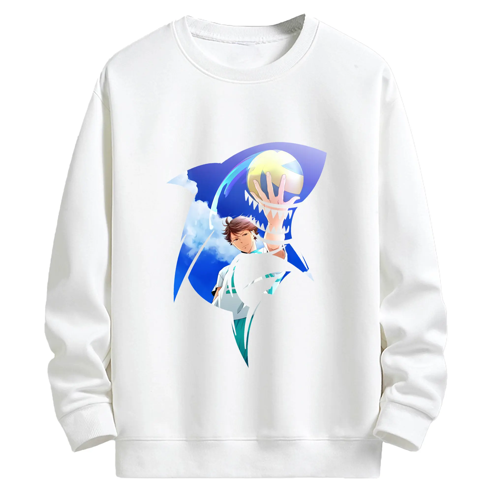 ハイキュー!! グッズ,及川徹 - キッズ クルーネックスウェットシャツ ・ フロントプリント ・ 綿80％ ポリエステル20％ ・ 快適 通学 スポーツ 日常使い お散歩用