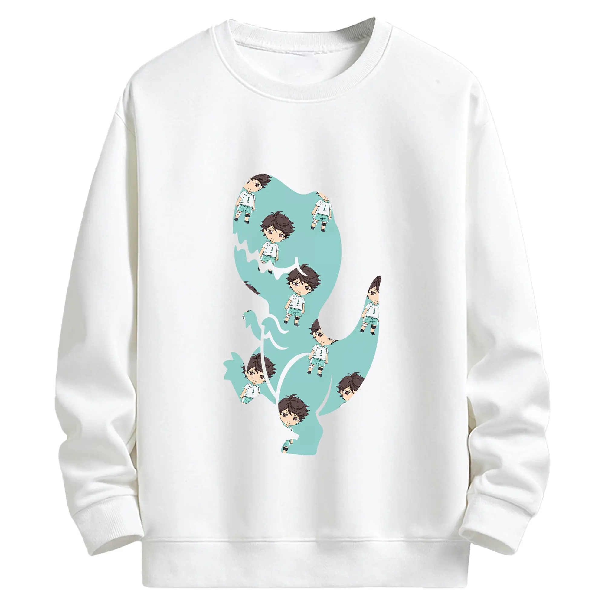 ハイキュー!! グッズ,及川徹 - キッズ クルーネックスウェットシャツ ・ フロントプリント ・ 綿80％ ポリエステル20％ ・ 快適 通学 スポーツ 日常使い お散歩用