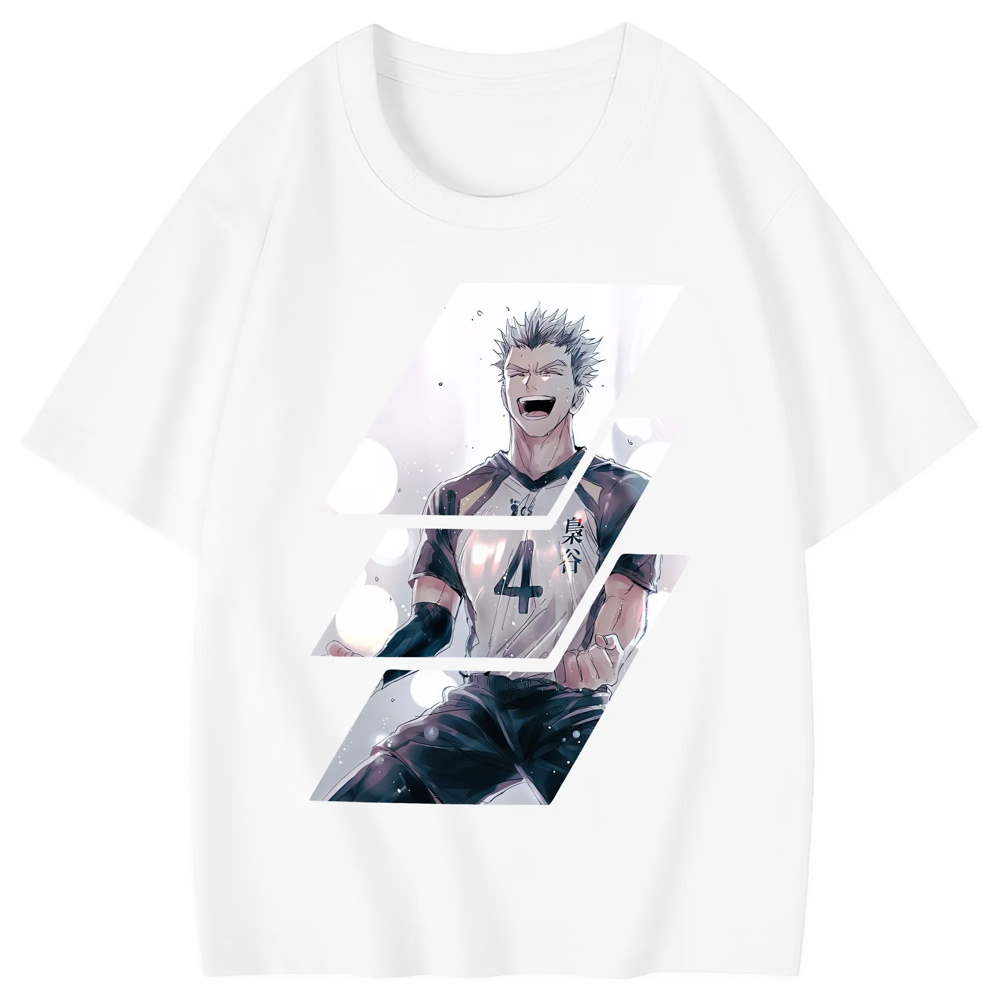 ハイキュー!! グッズ,木兎光太郎 - 綿100％ キッズTシャツ ・ フロントプリント ・ 快適 通気性 ・ スポーツ カジュアル 散歩用